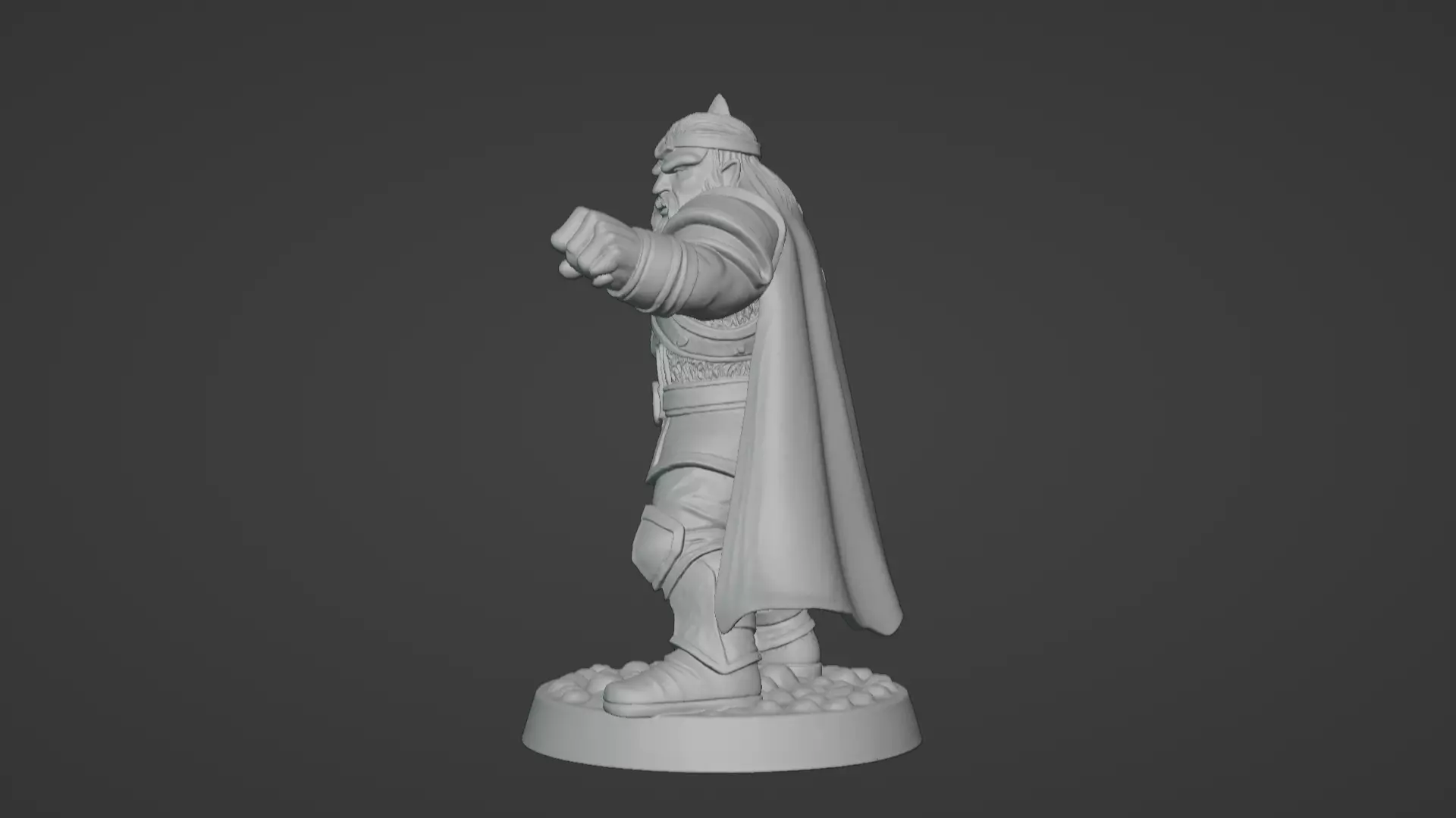 DND Hero Sword and Shield Captain Print Ready STL 3D print model_61