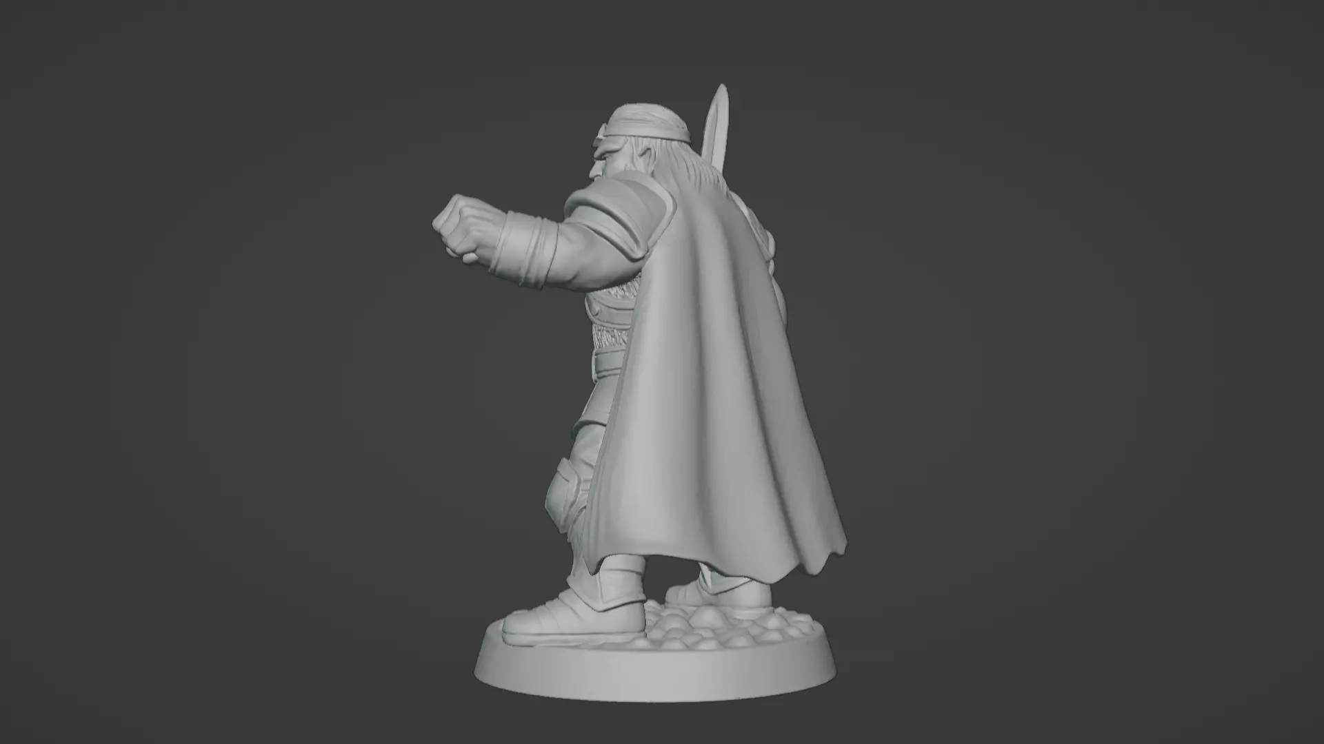 DND Hero Sword and Shield Captain Print Ready STL 3D print model_48