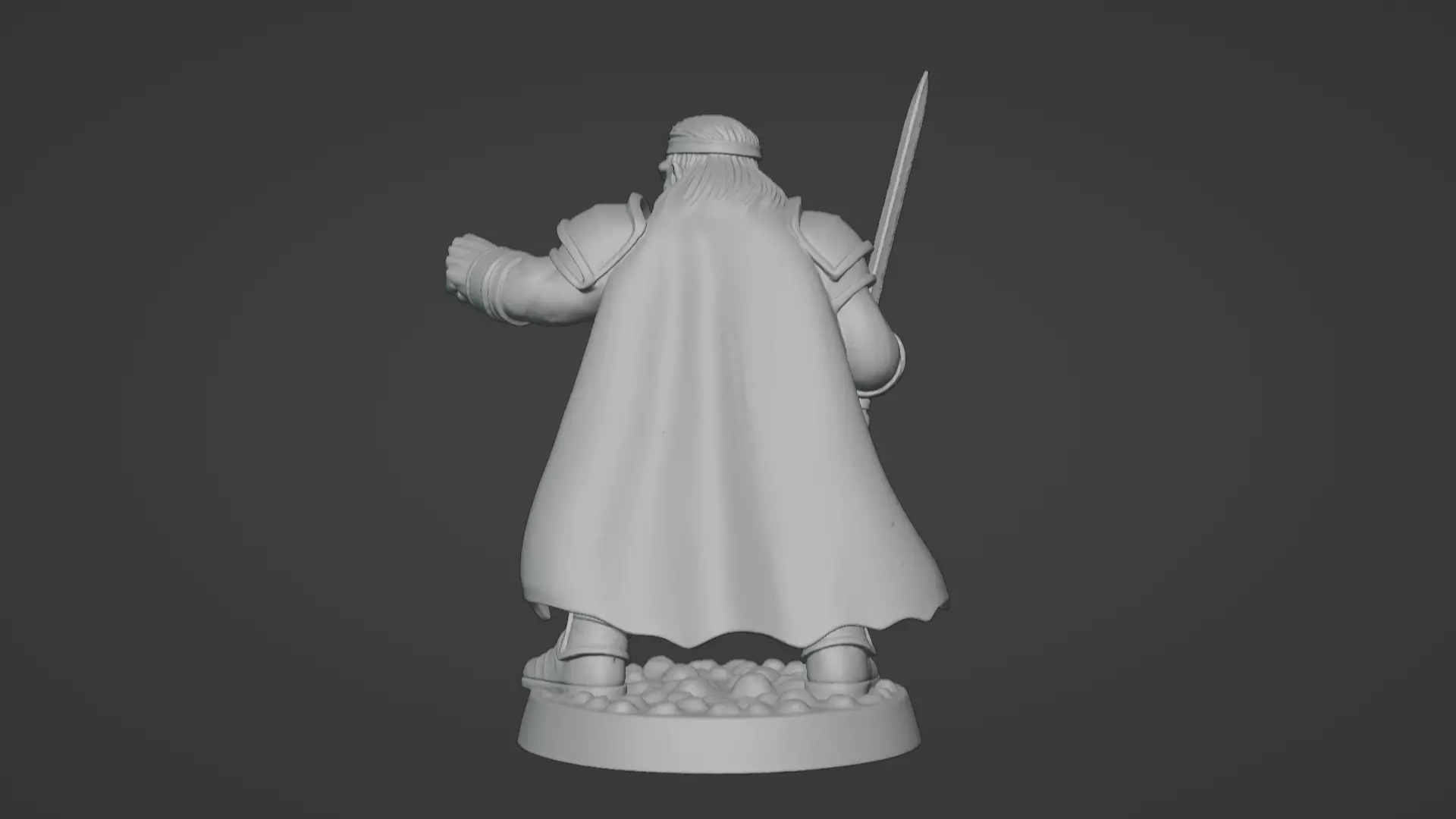 DND Hero Sword and Shield Captain Print Ready STL 3D print model_70