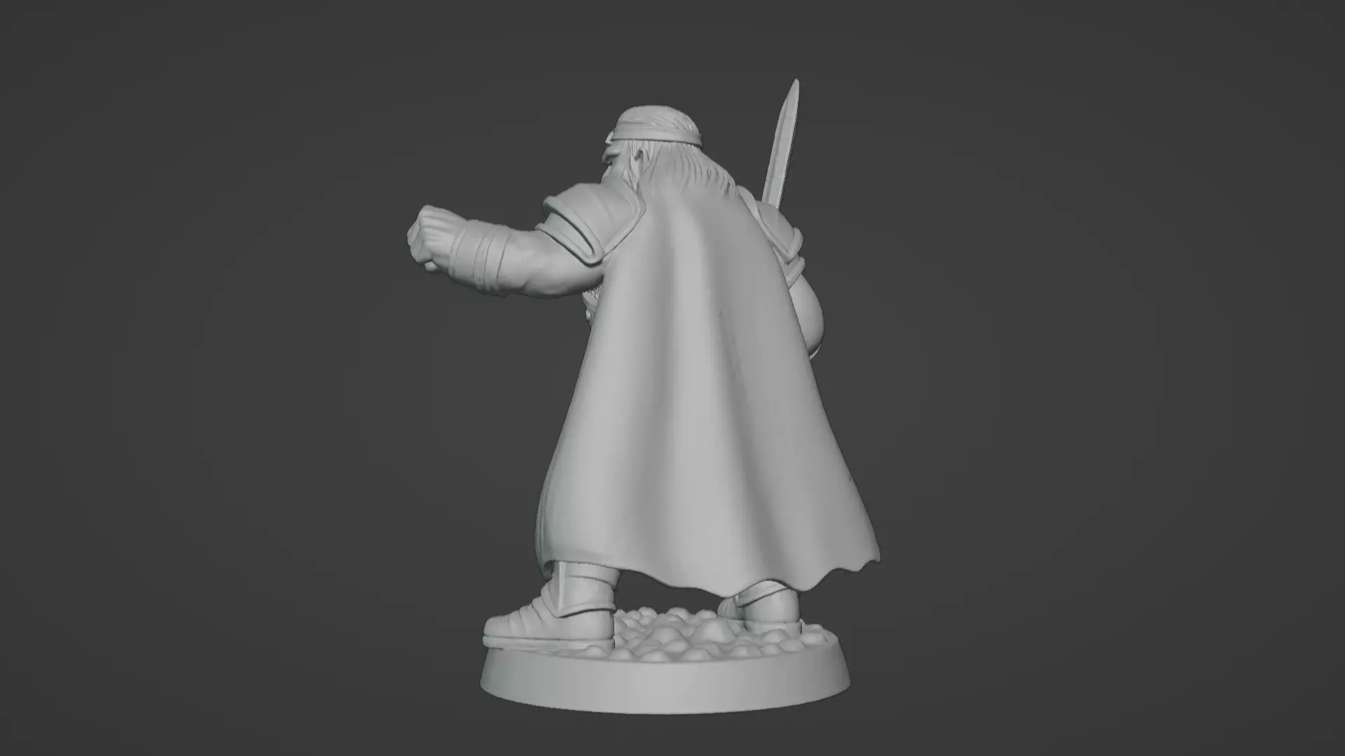 DND Hero Sword and Shield Captain Print Ready STL 3D print model_87