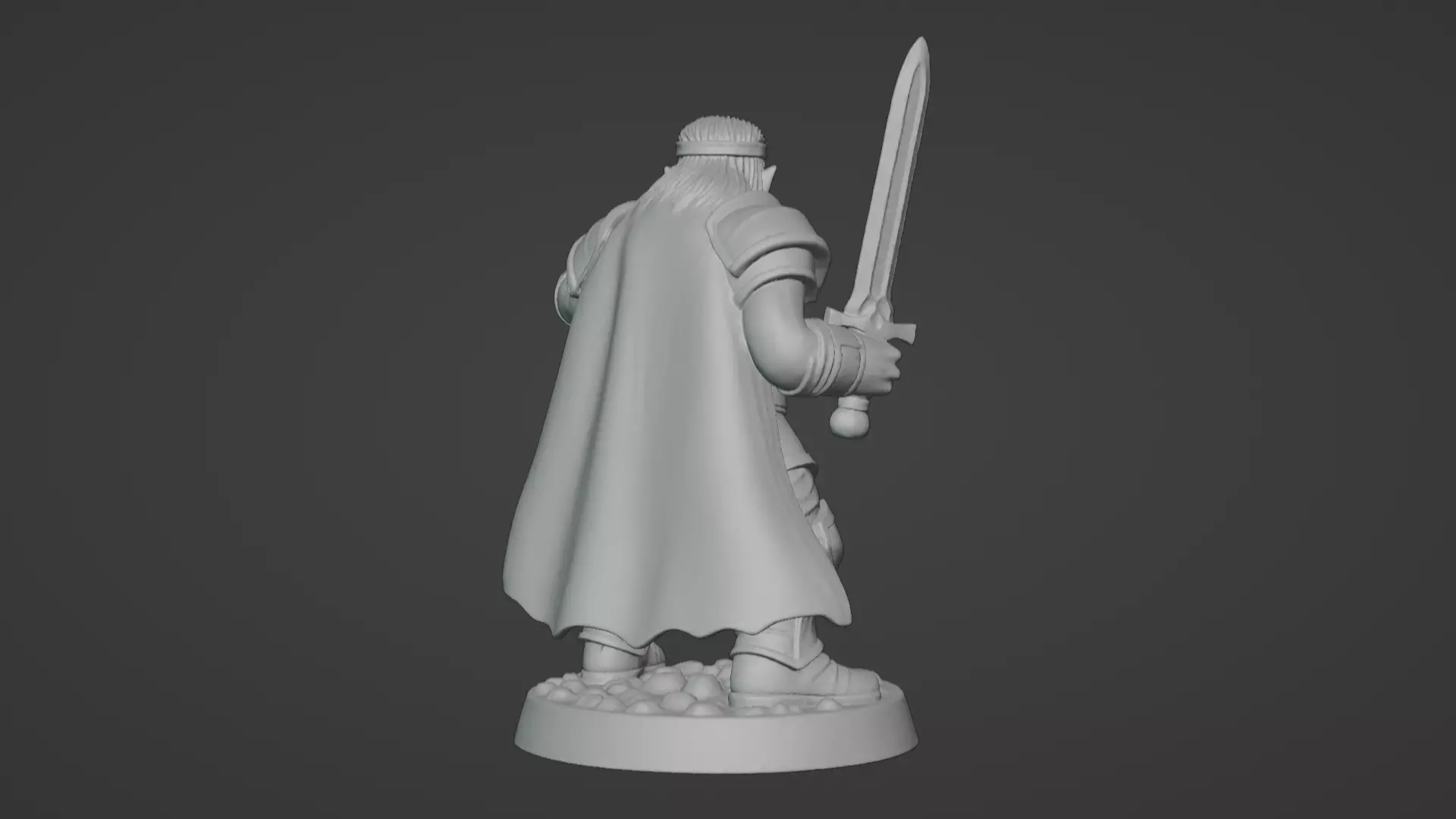 DND Hero Sword and Shield Captain Print Ready STL 3D print model_41