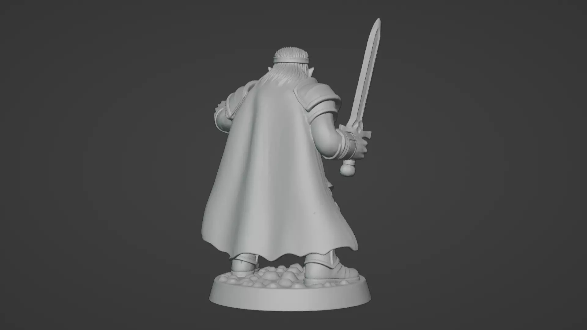 DND Hero Sword and Shield Captain Print Ready STL 3D print model_95