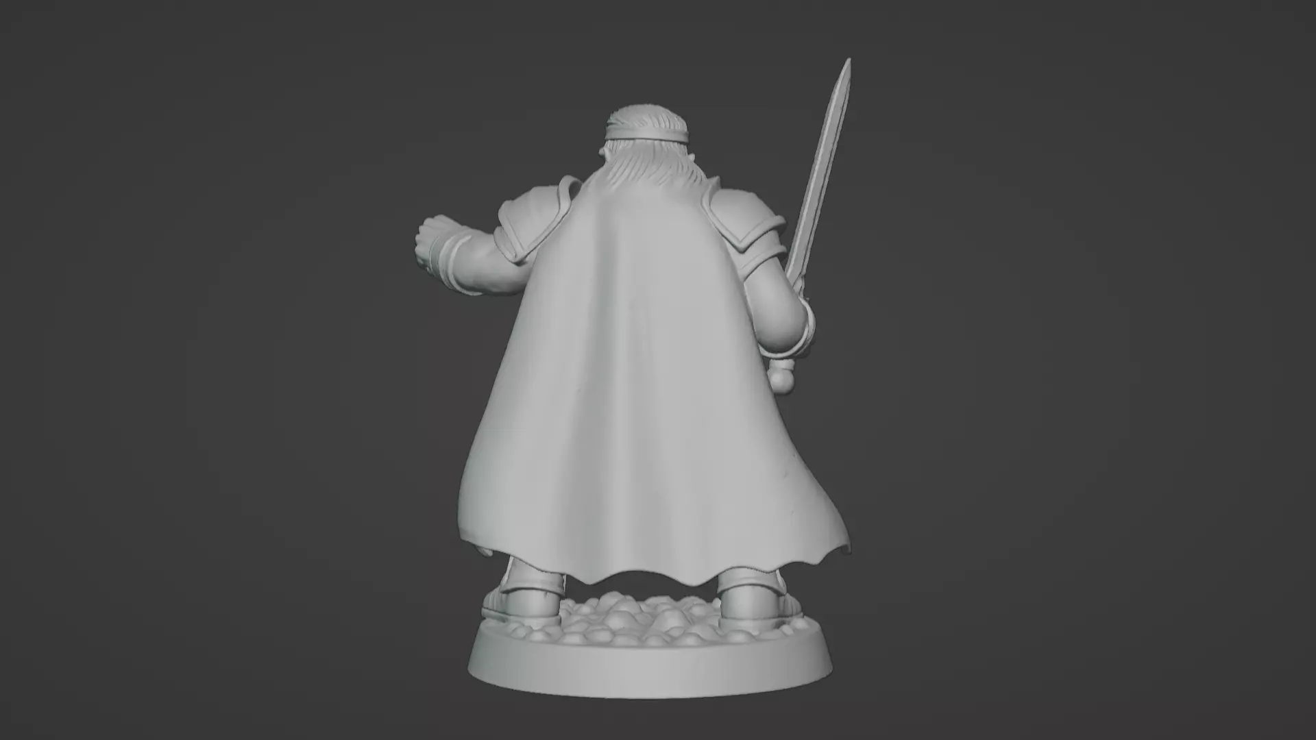 DND Hero Sword and Shield Captain Print Ready STL 3D print model_35
