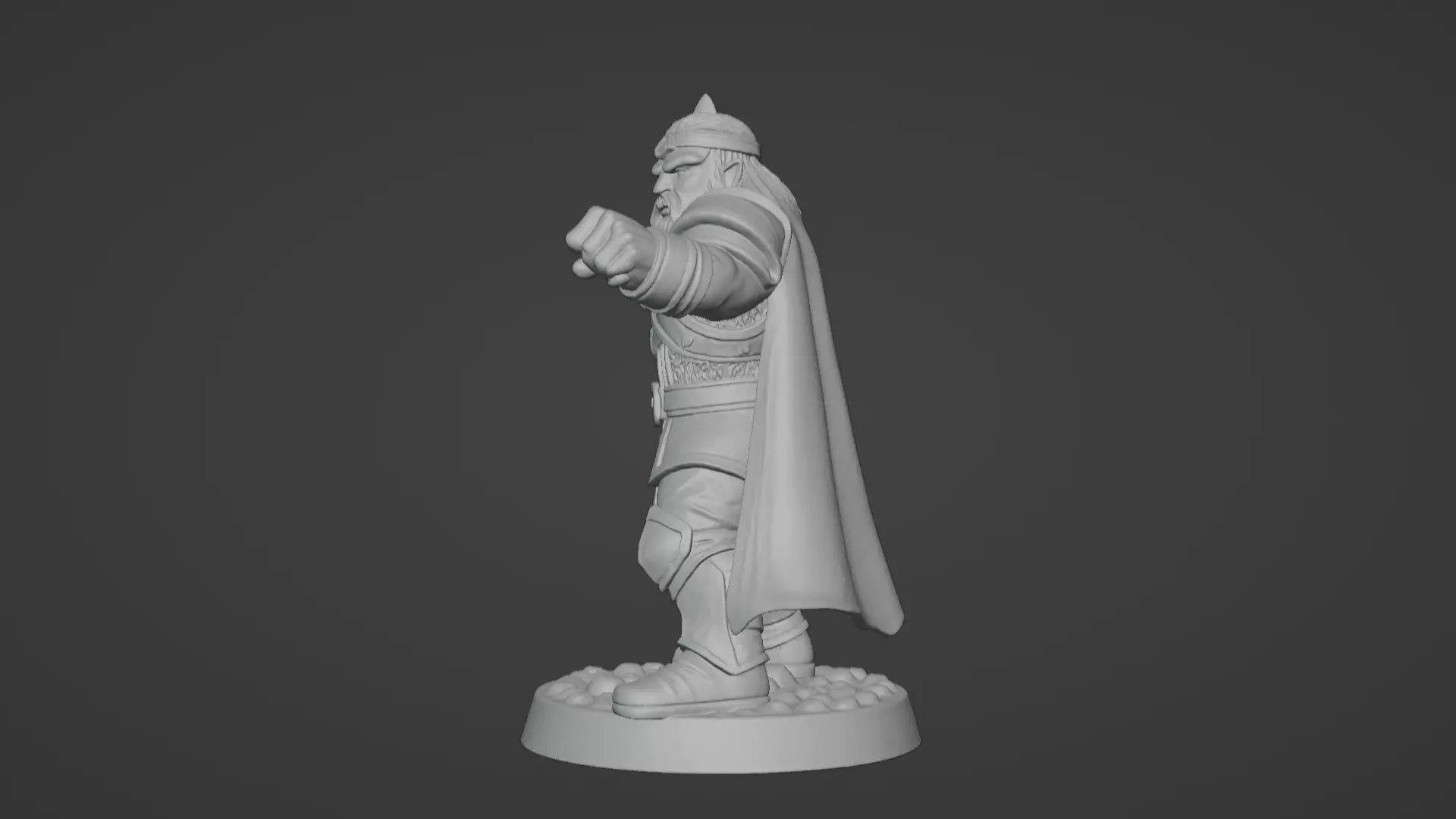 DND Hero Sword and Shield Captain Print Ready STL 3D print model_37