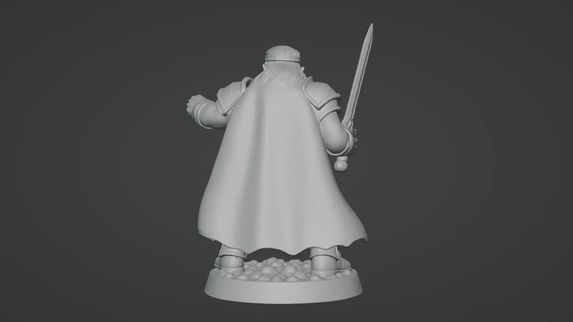DND Hero Sword and Shield Captain Print Ready STL 3D print model_68
