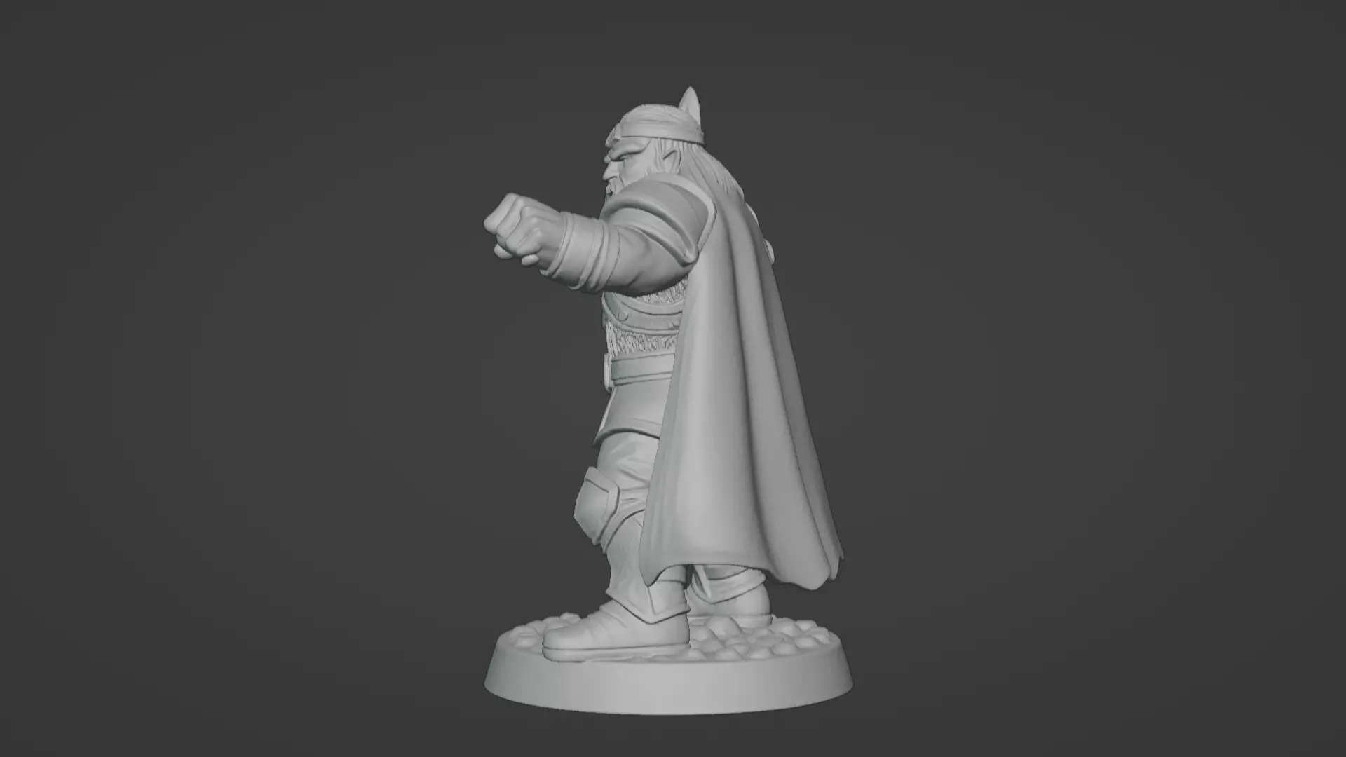 DND Hero Sword and Shield Captain Print Ready STL 3D print model_62