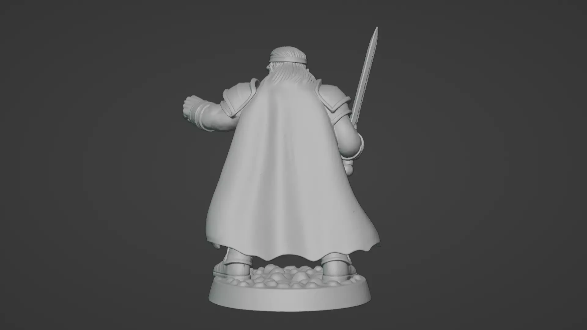 DND Hero Sword and Shield Captain Print Ready STL 3D print model_52