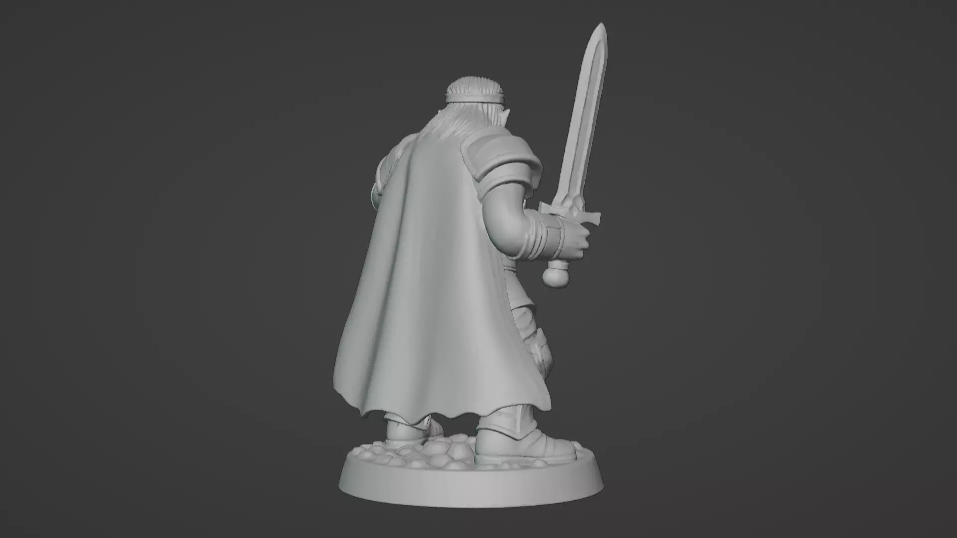 DND Hero Sword and Shield Captain Print Ready STL 3D print model_72
