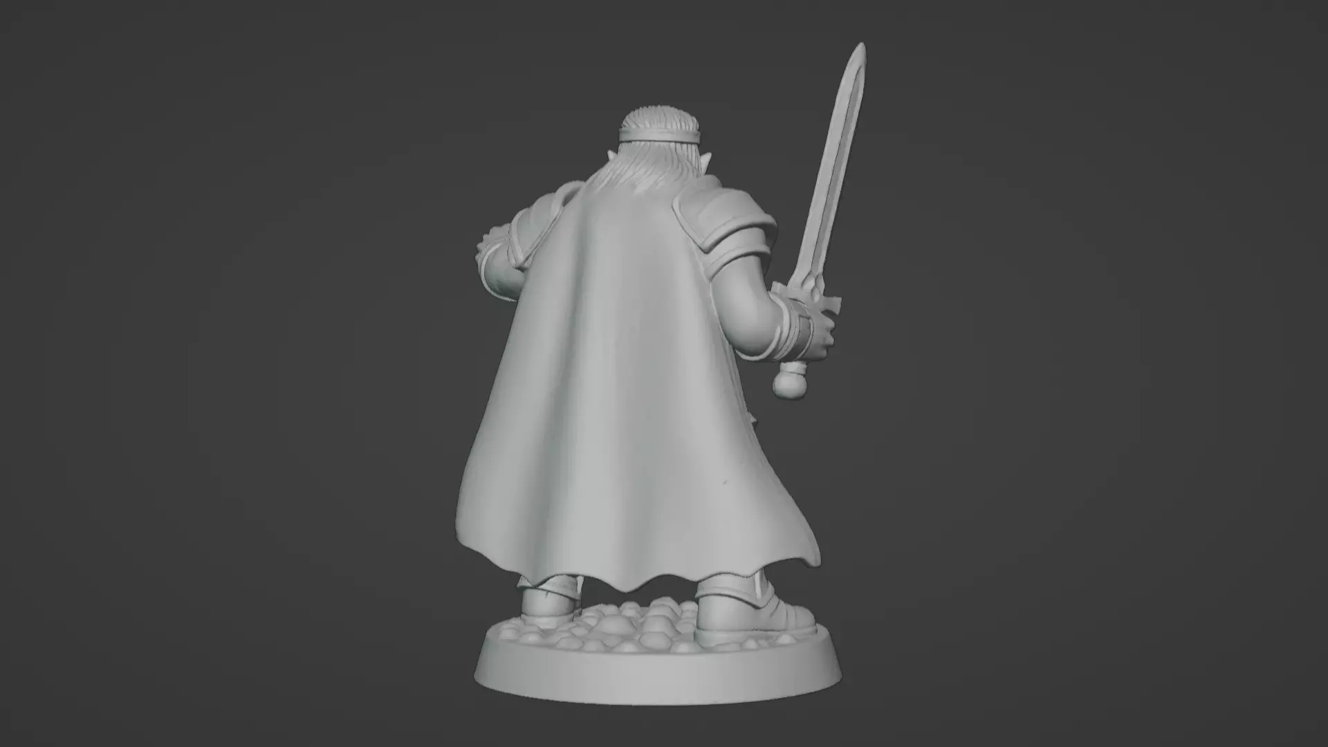 DND Hero Sword and Shield Captain Print Ready STL 3D print model_91