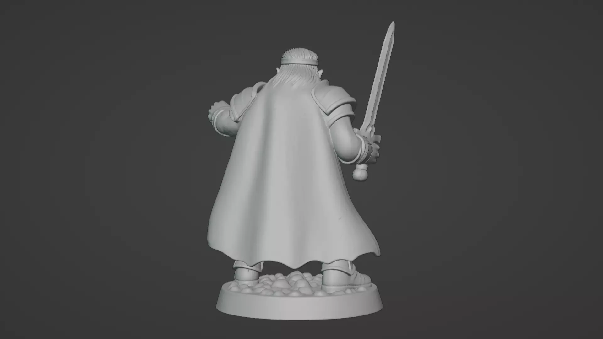DND Hero Sword and Shield Captain Print Ready STL 3D print model_96