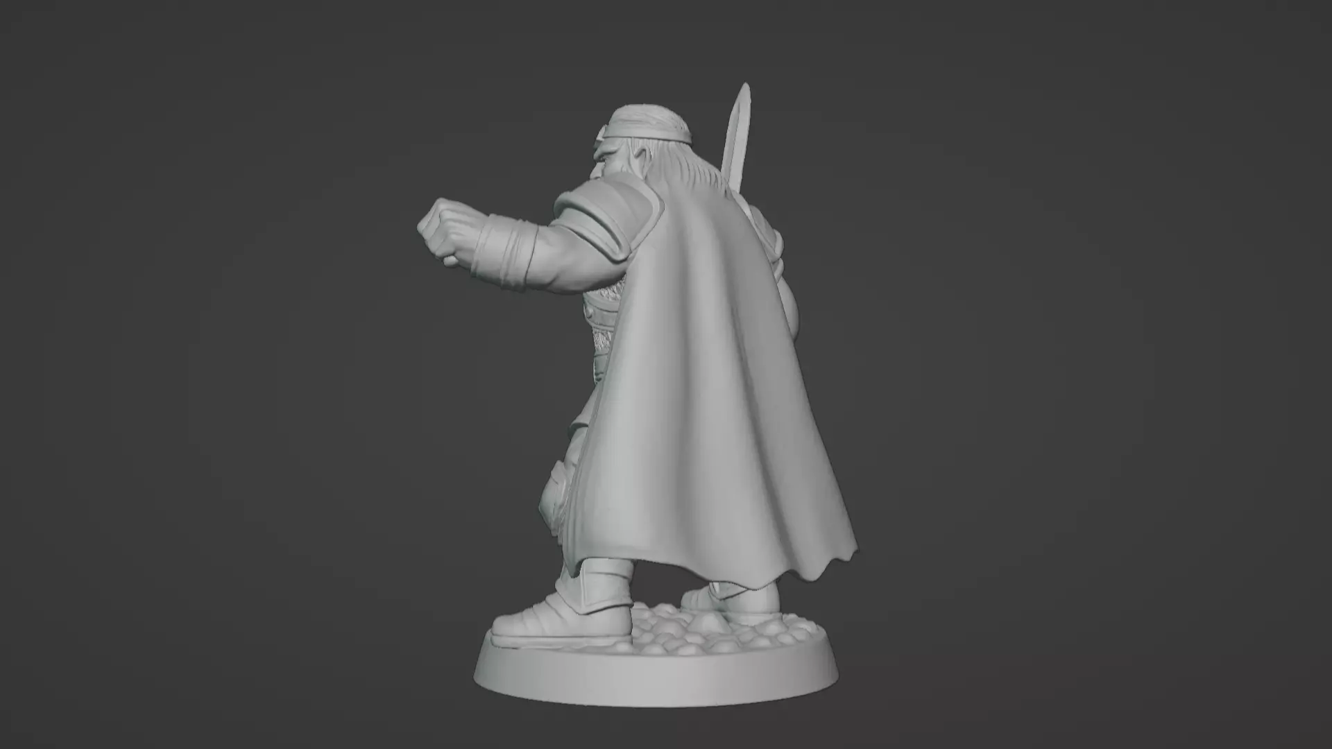 DND Hero Sword and Shield Captain Print Ready STL 3D print model_77