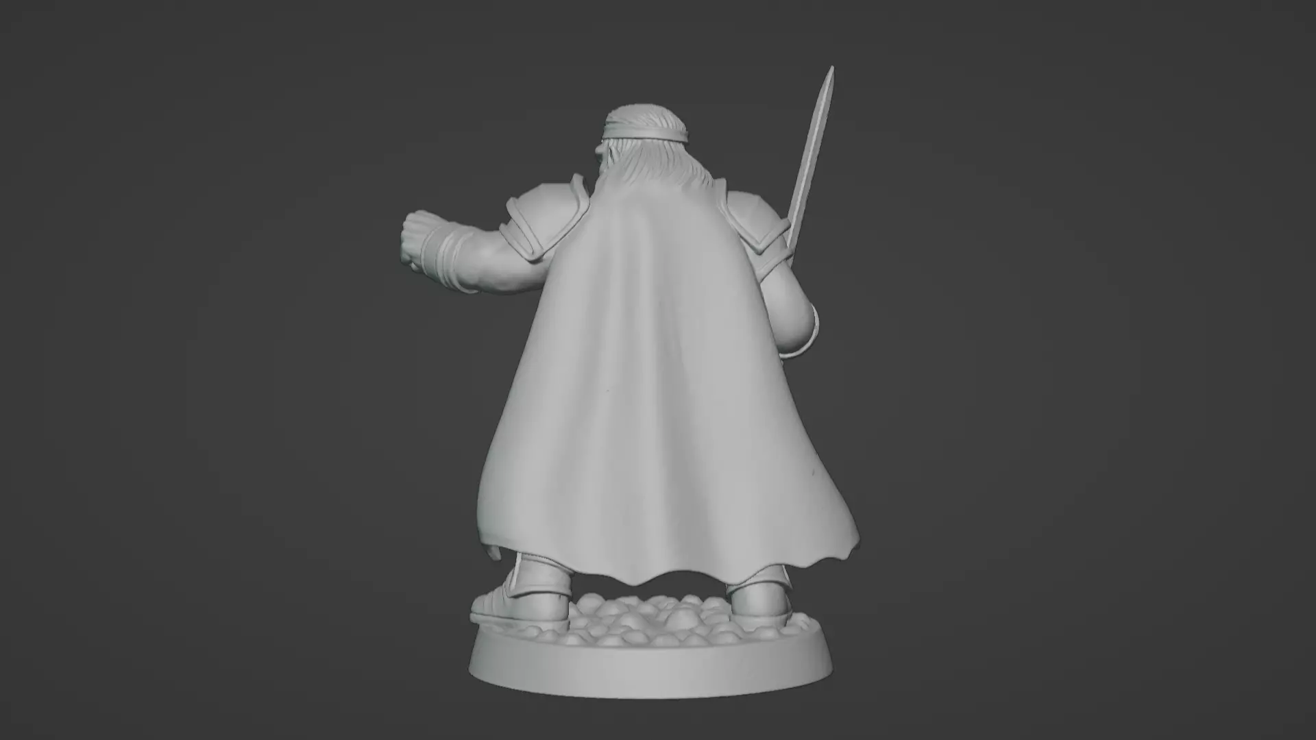 DND Hero Sword and Shield Captain Print Ready STL 3D print model_60