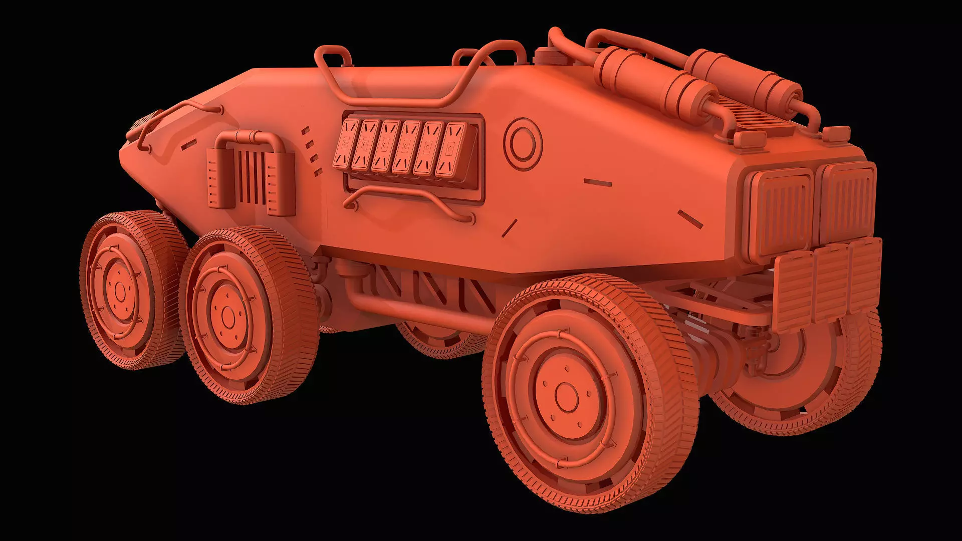 Mars Rover-1-Yellow 3D model_18