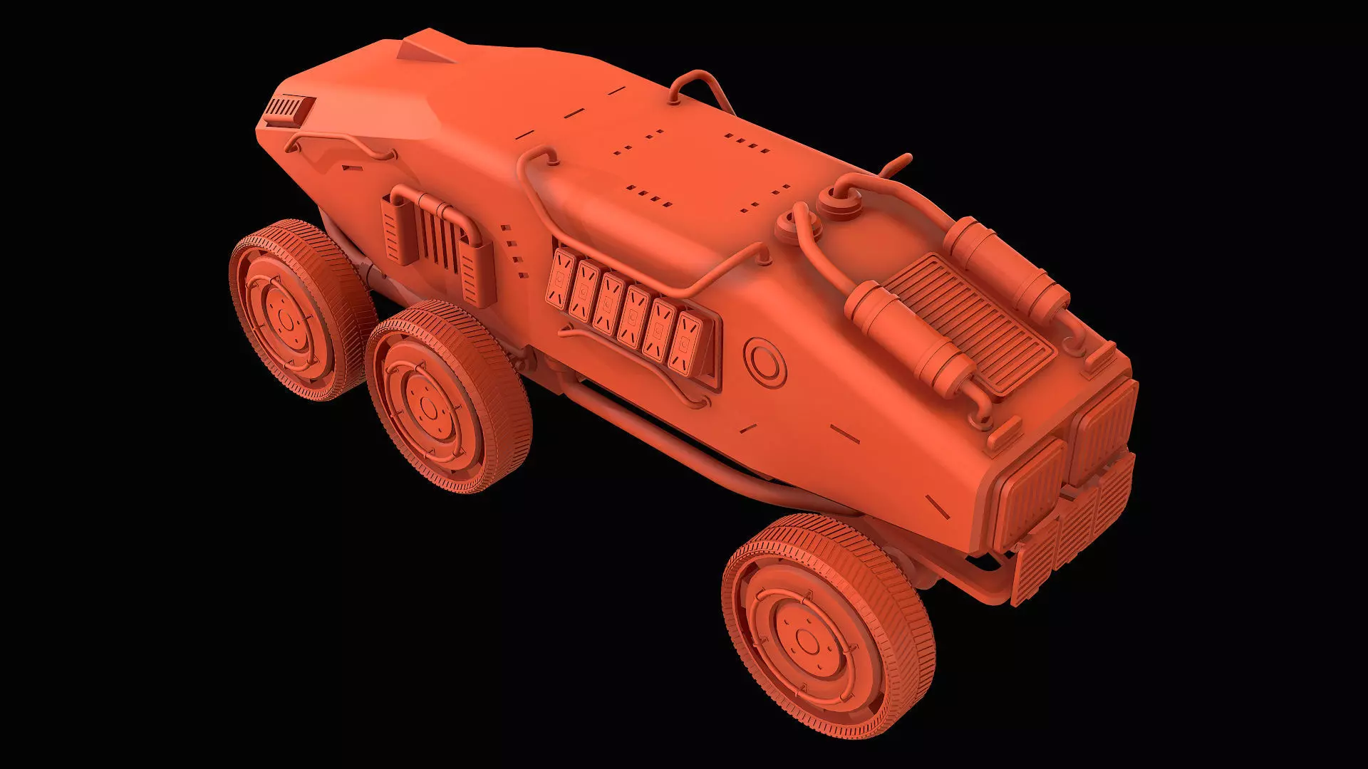 Mars Rover-1-Yellow 3D model_22