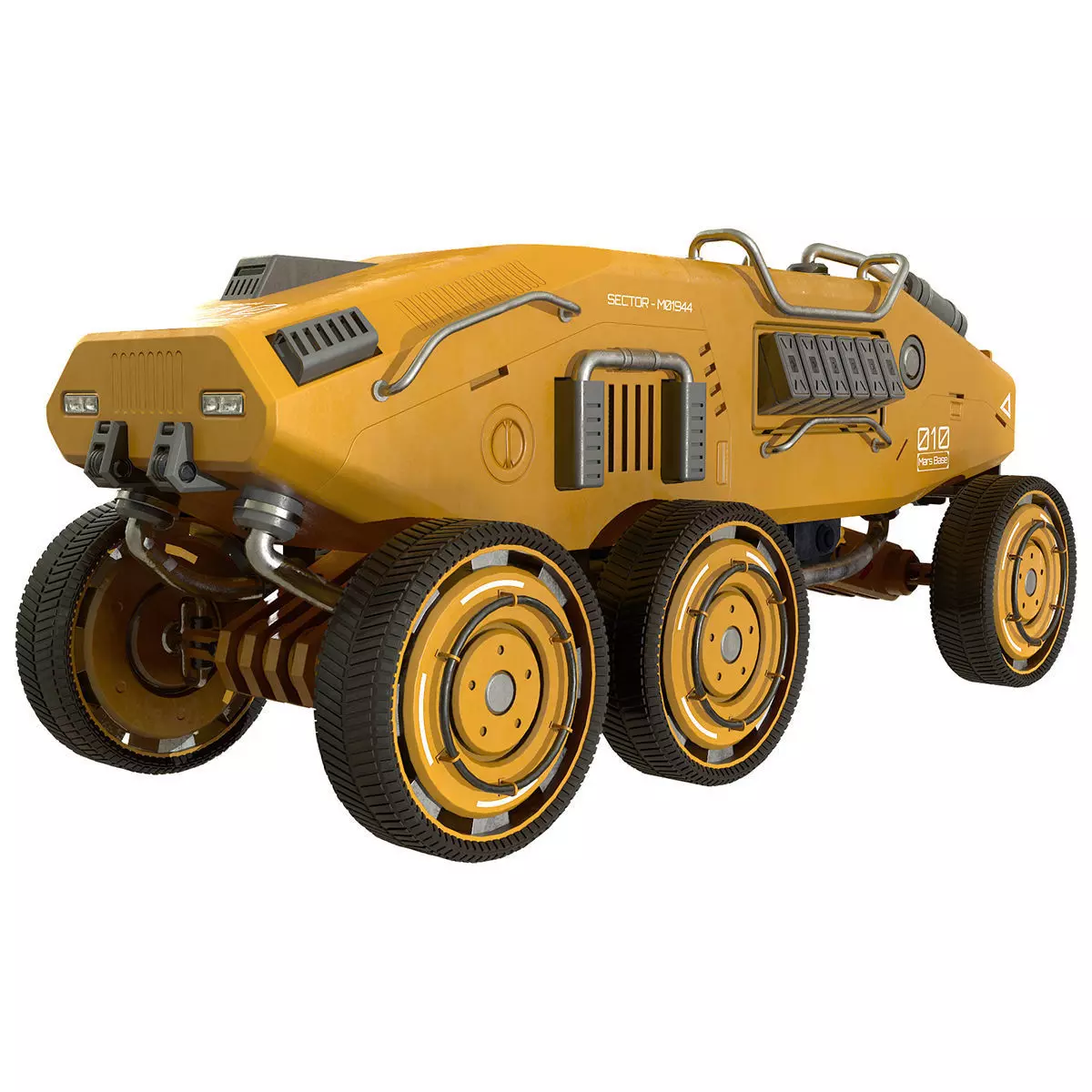 Mars Rover-1-Yellow 3D model_0
