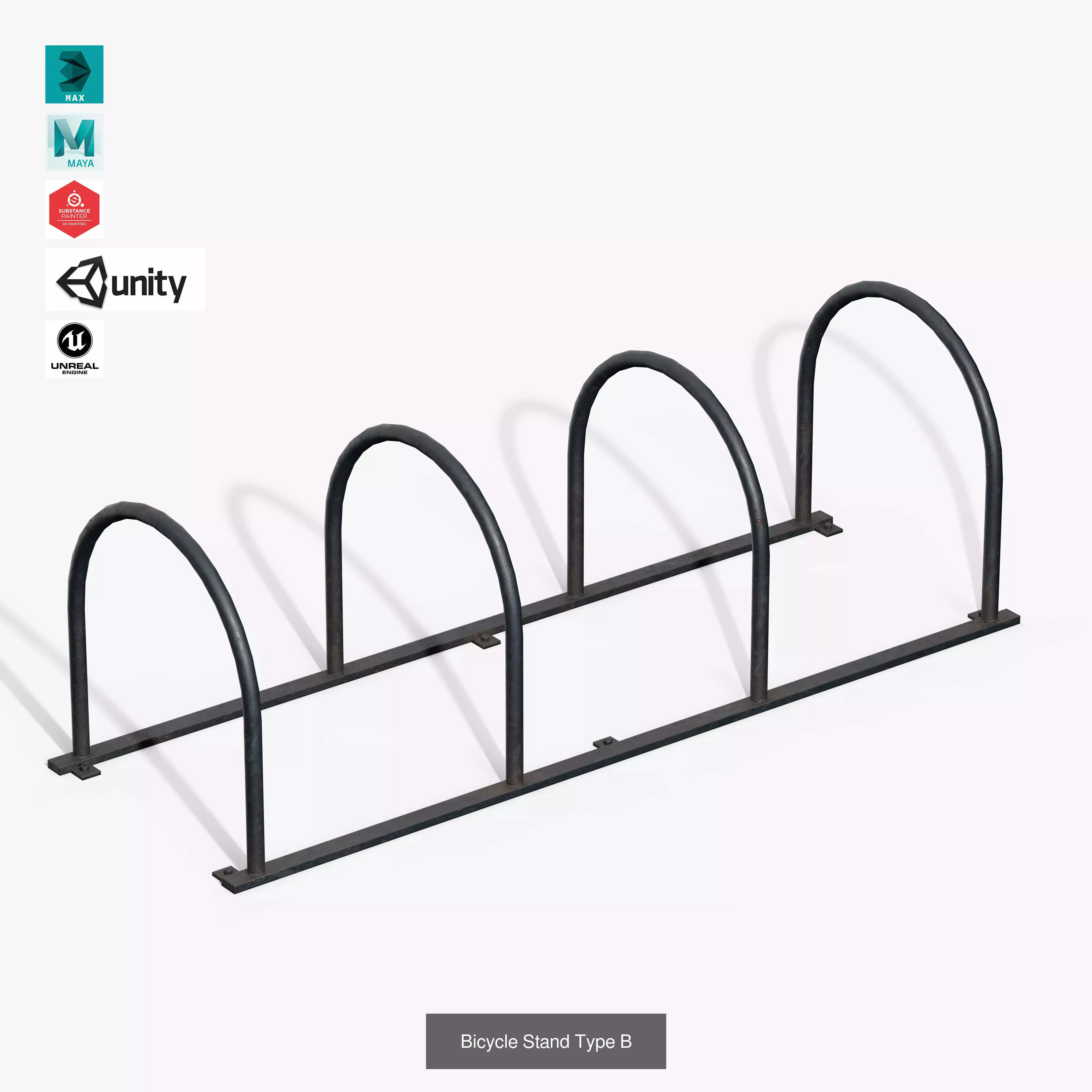 Bicycle Stand Pack 3D Model Collection_7