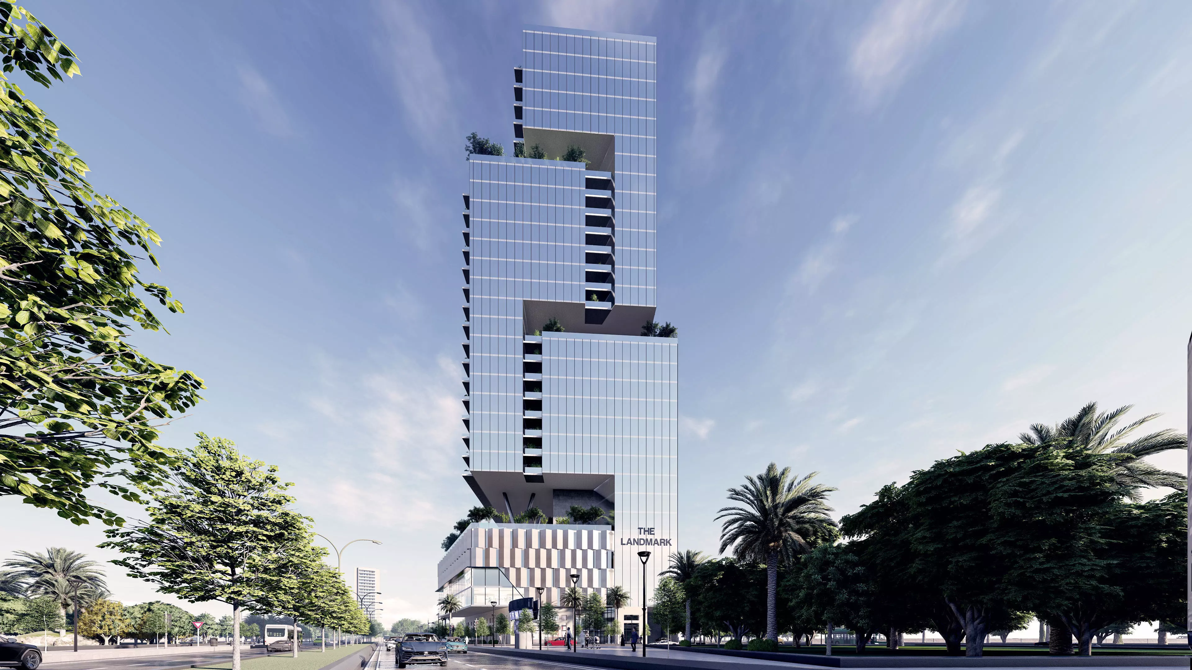 The Landmark Tower Exterior Design 3D model_4