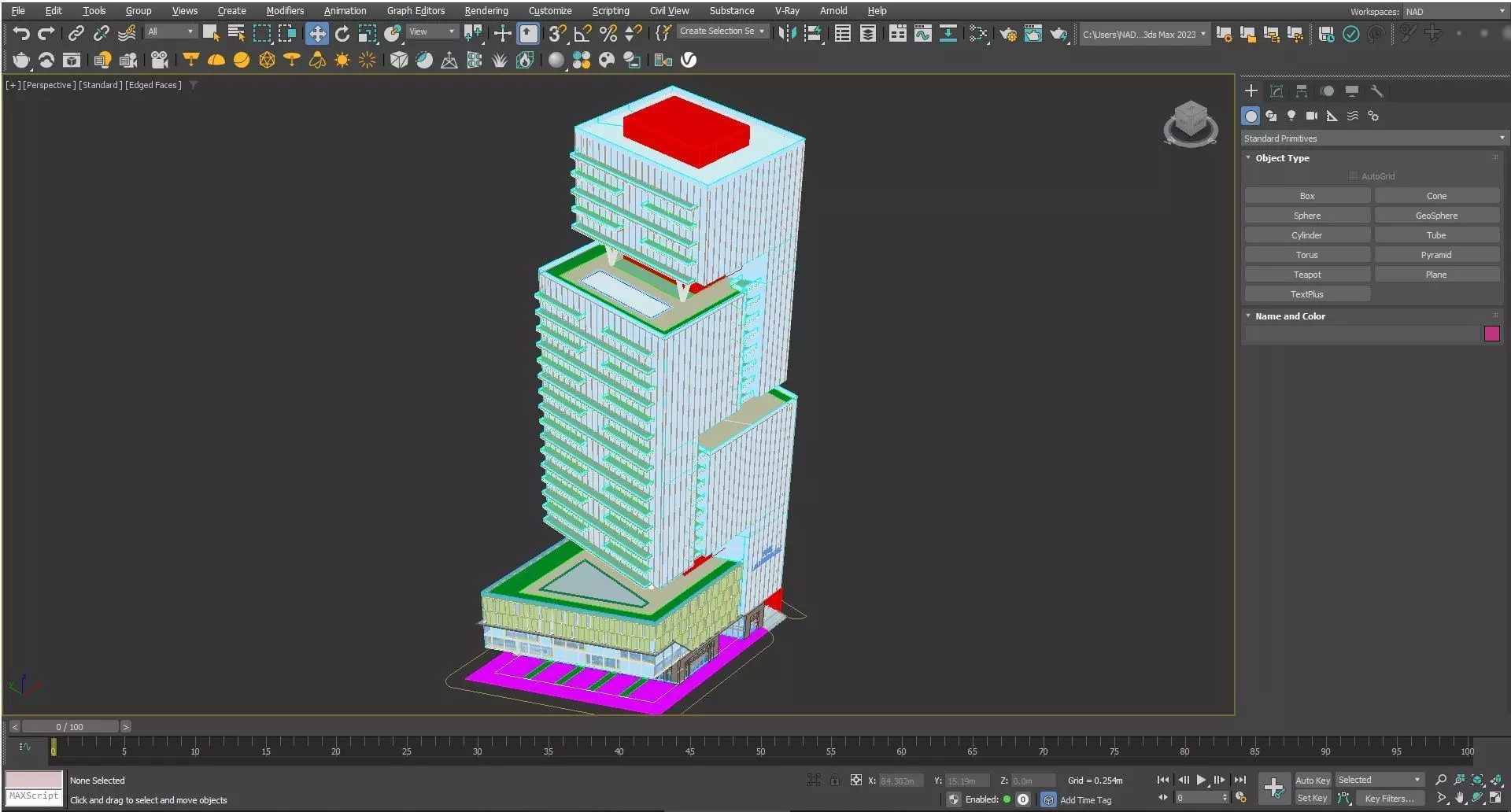 The Landmark Tower Exterior Design 3D model_11