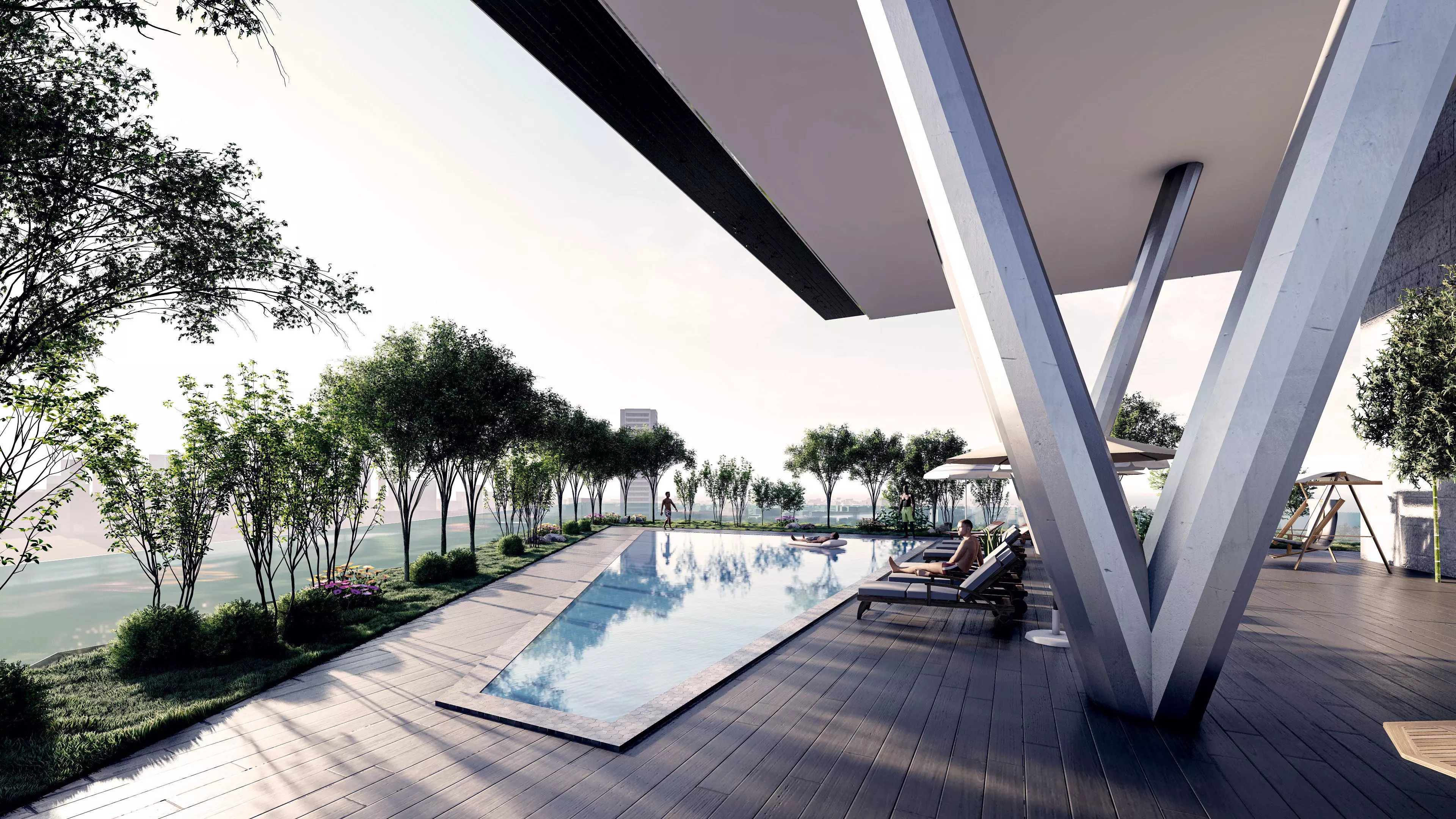 The Landmark Tower Exterior Design 3D model_8