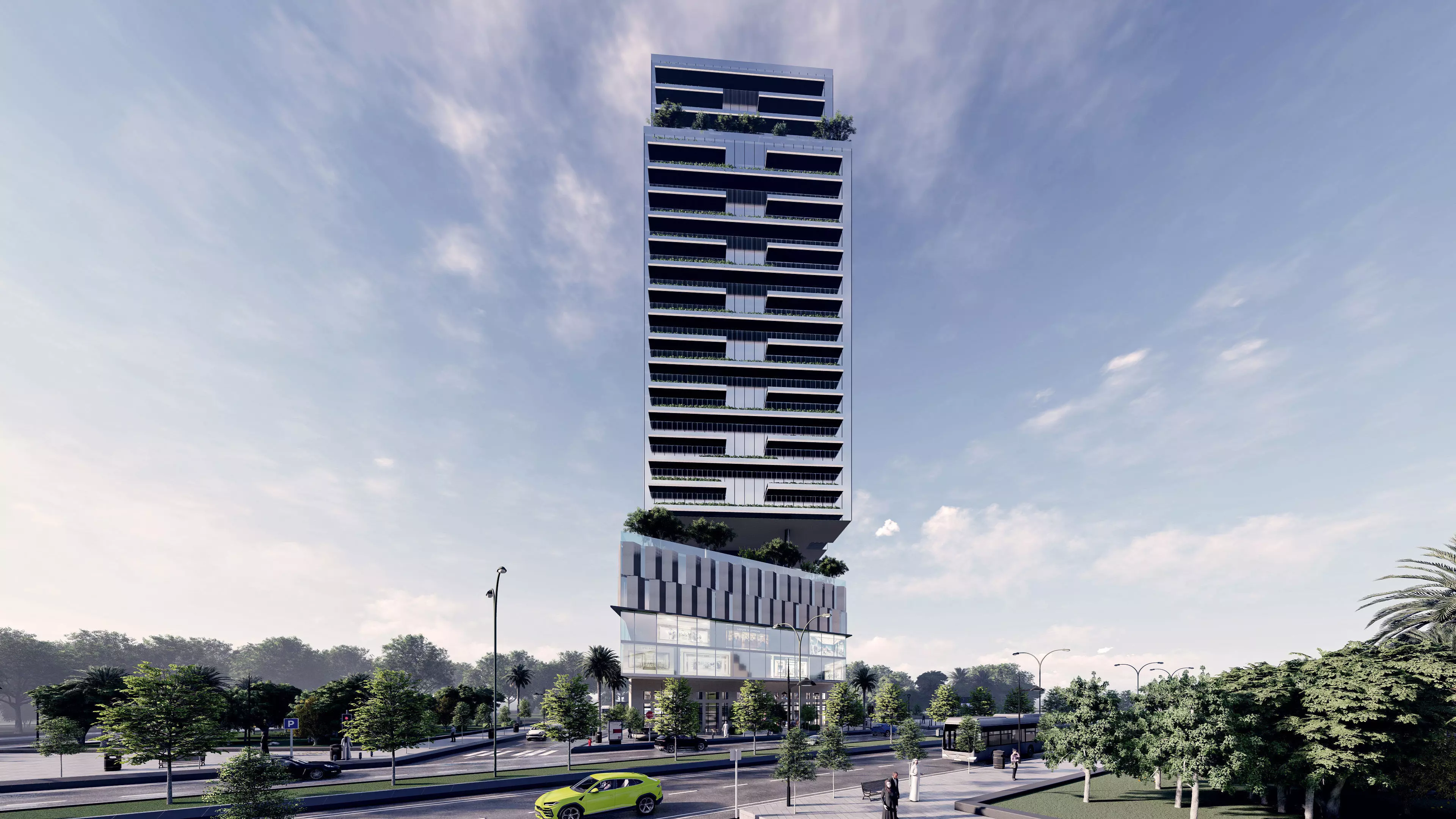 The Landmark Tower Exterior Design 3D model_3