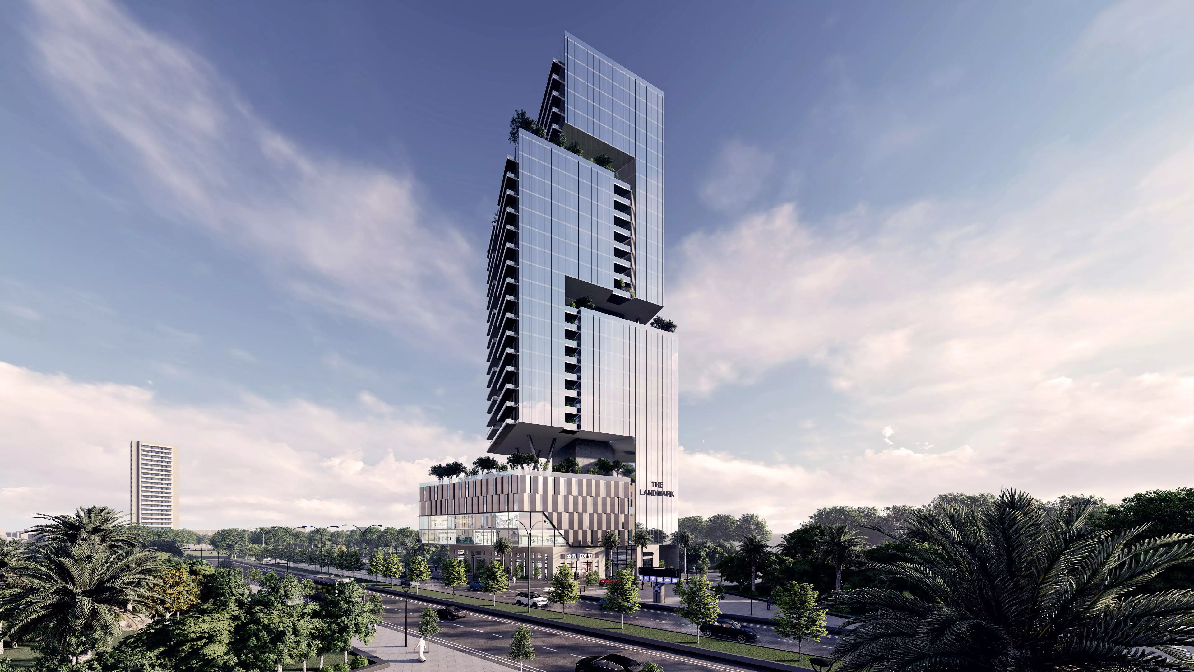 The Landmark Tower Exterior Design 3D model_1