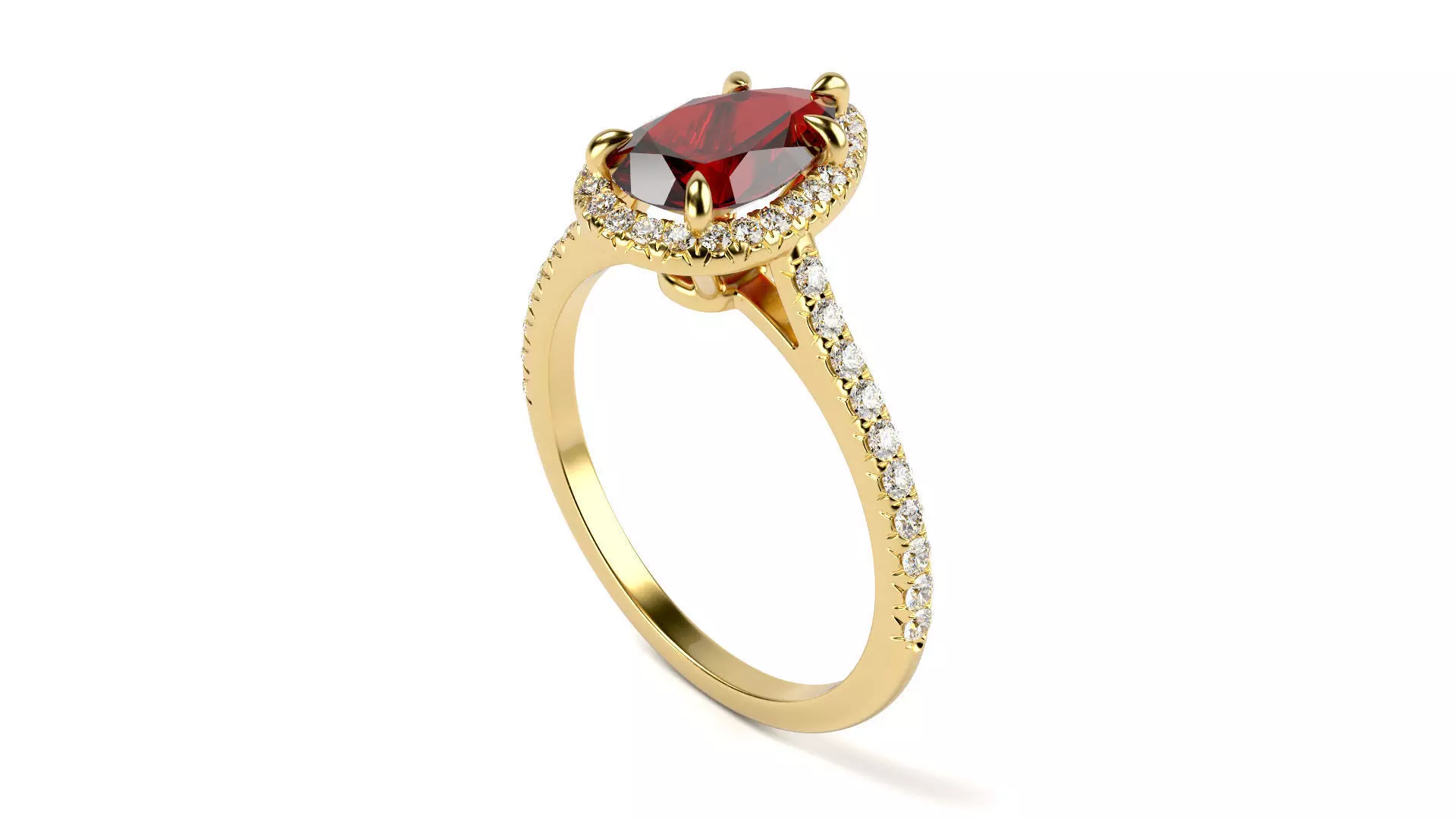 Copy of Tiffany Solesye Pear ring All Sizes 3D print model_2