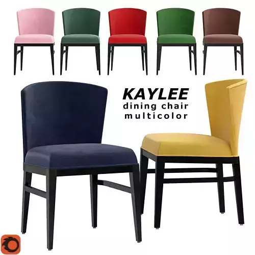 Kaylee chair multi color Low-poly 3D model