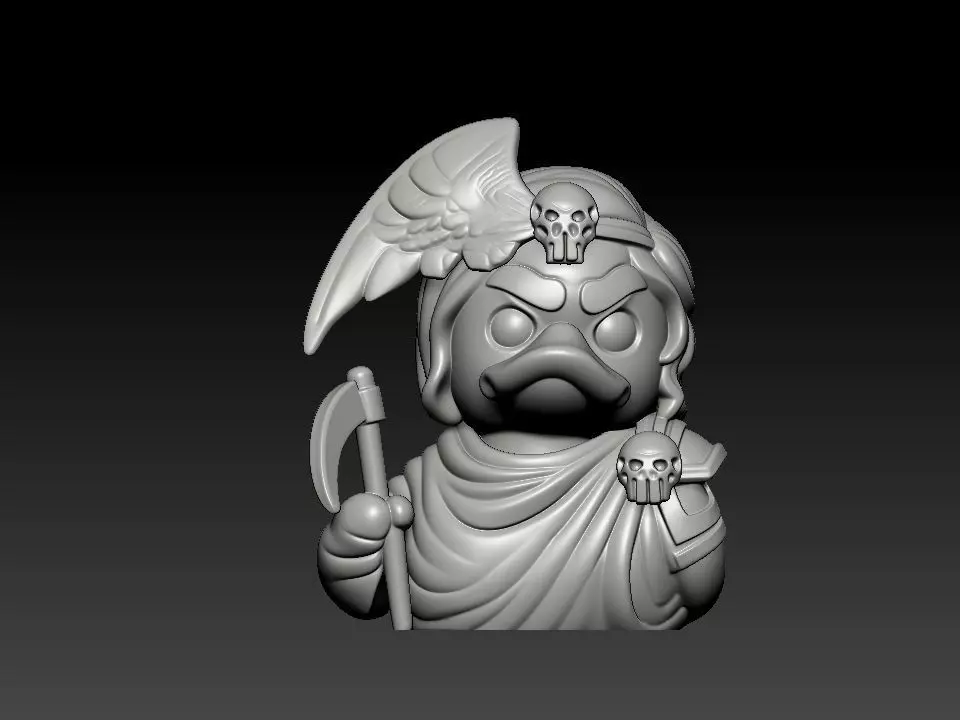 Rubber Duck - Thanatos - Gods model - 3D print 3D print model_2