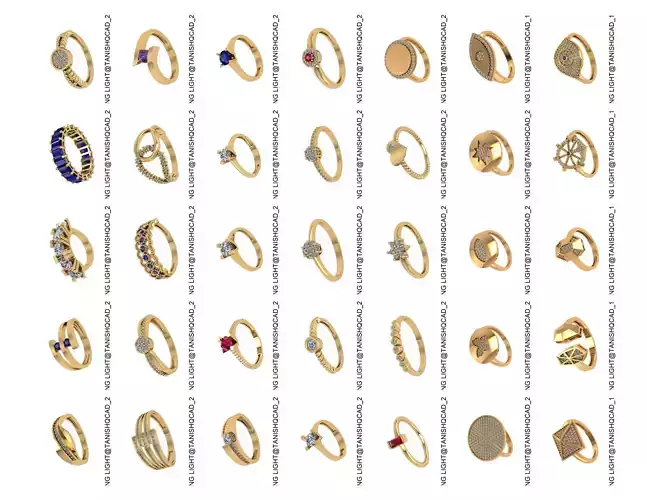 Professional Jewelry CAD Bundle 200Lightweight 3DM  STL Files