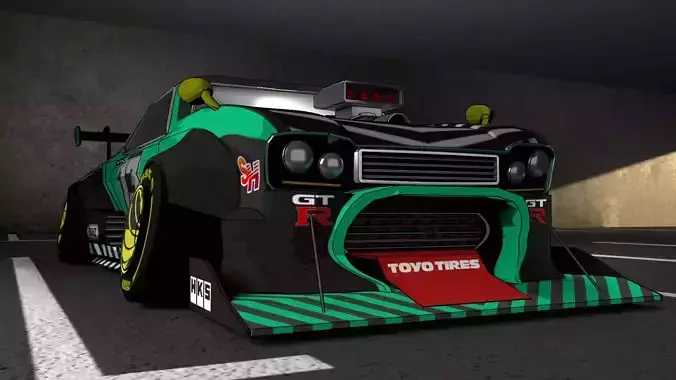 NISSAN Skyline stylized