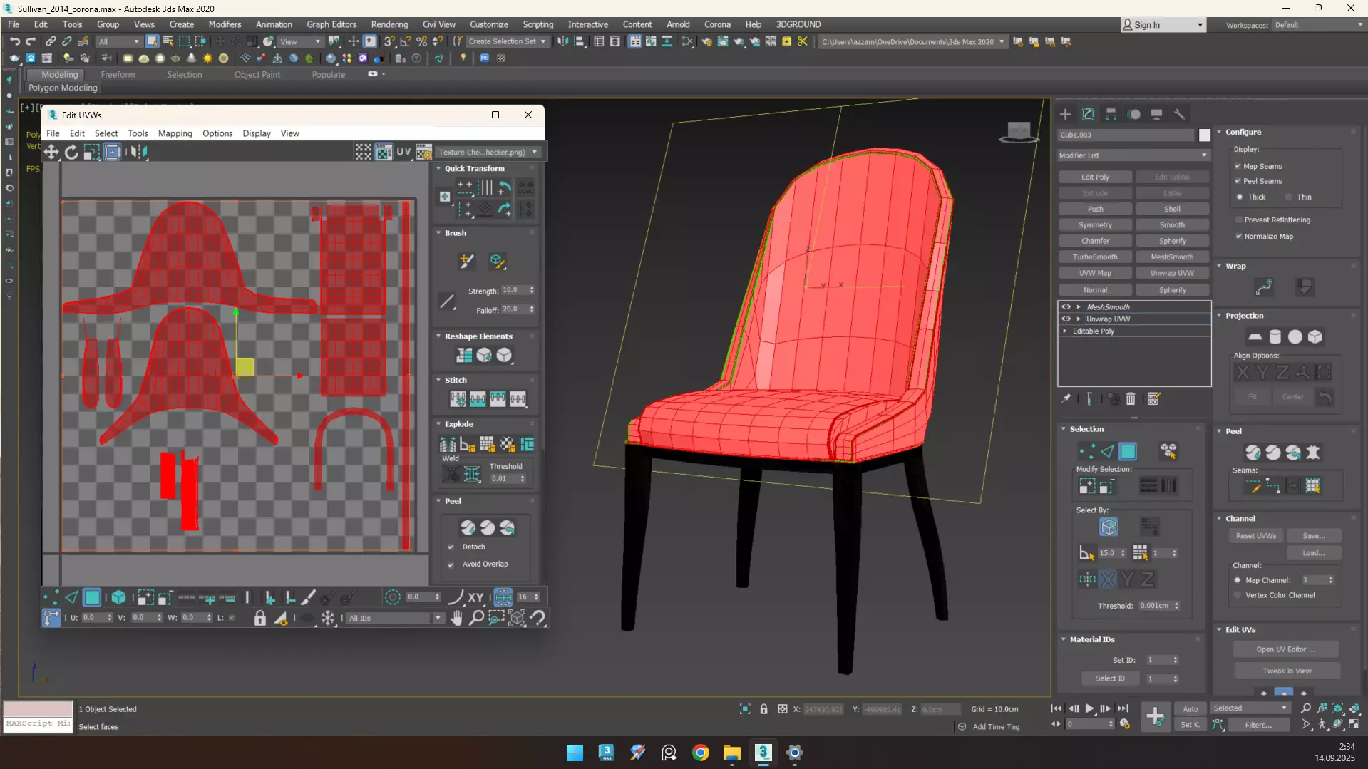 Sullivan Low-poly 3D model_8
