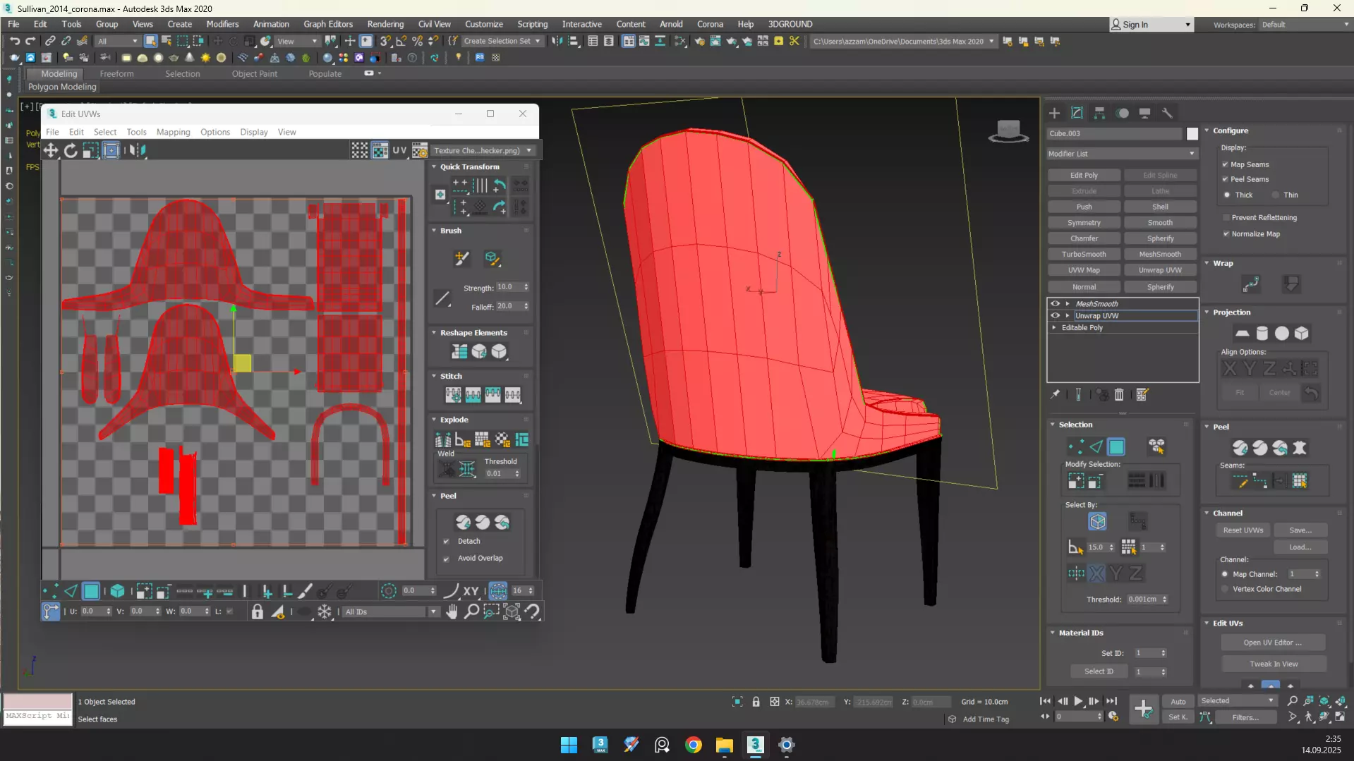 Sullivan Low-poly 3D model_9