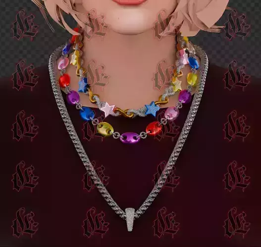 Chain for Women Gta V Fivem Low-poly 3D model