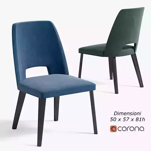 Thea chair Low-poly 3D model