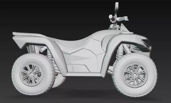 Quad - ATV 3D model_0