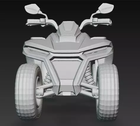 Quad - ATV 3D model_1