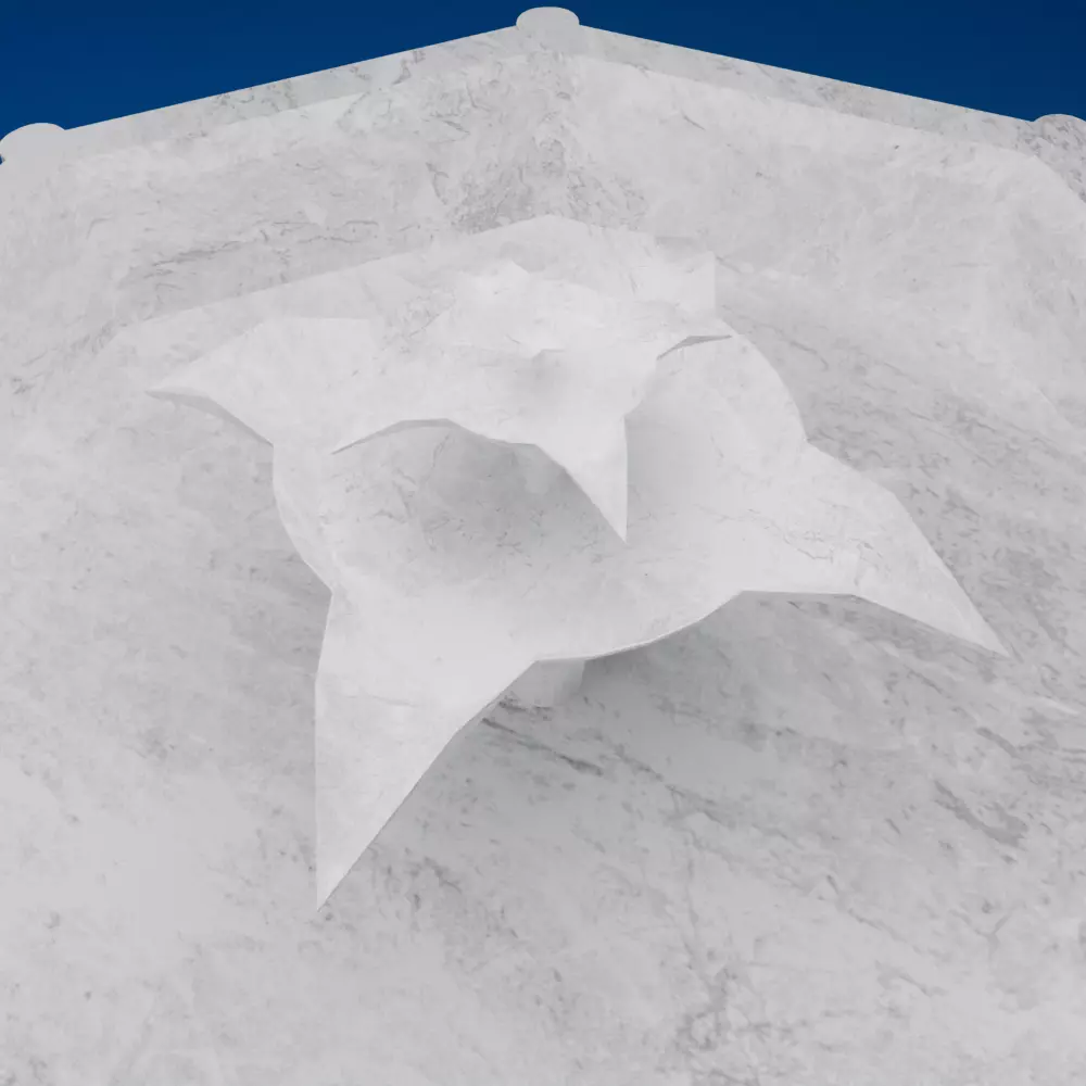 Detailed Marble Fountain 3D Model 3D model_1