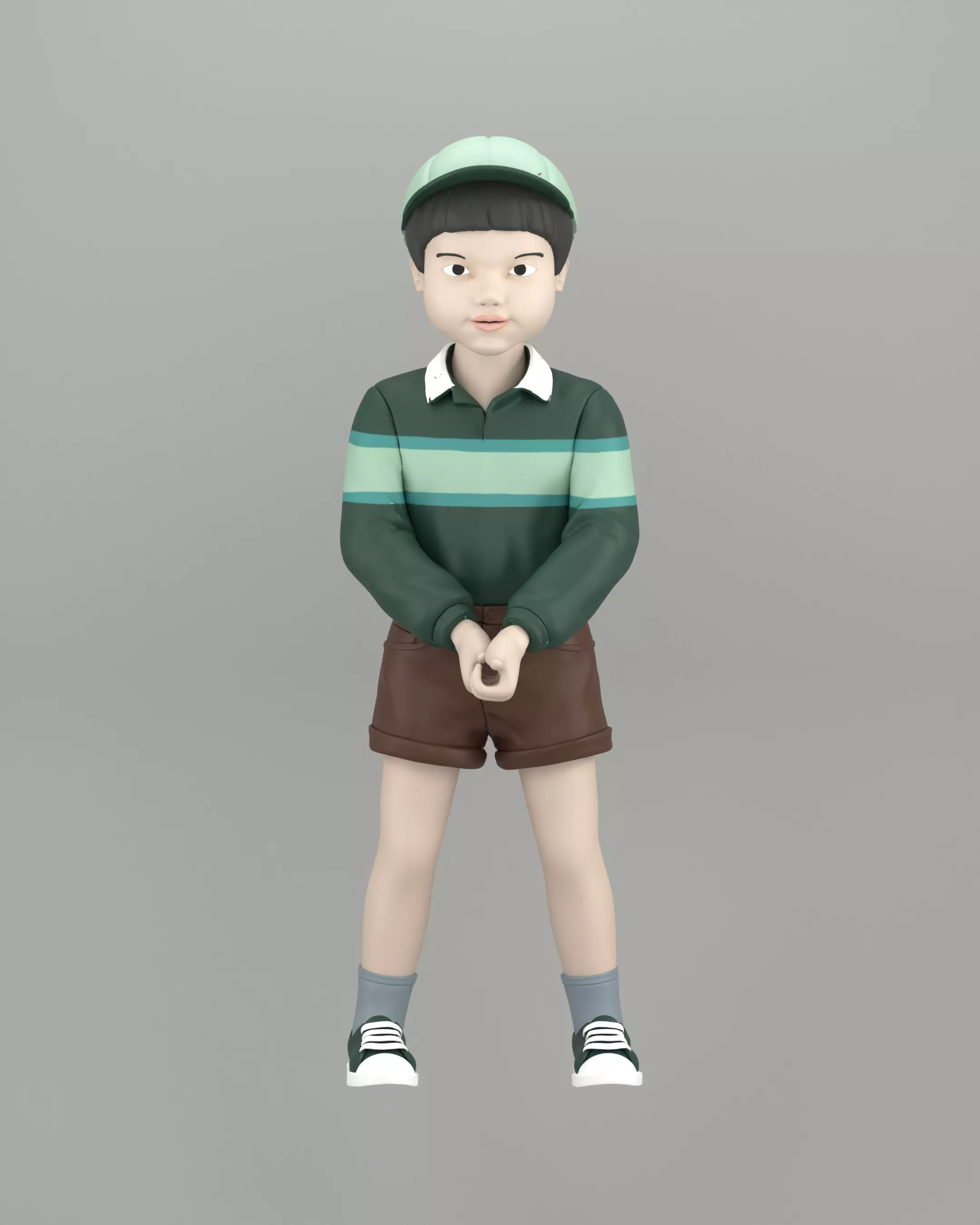 Cheol-Su Squid Game Doll 3D print model_0