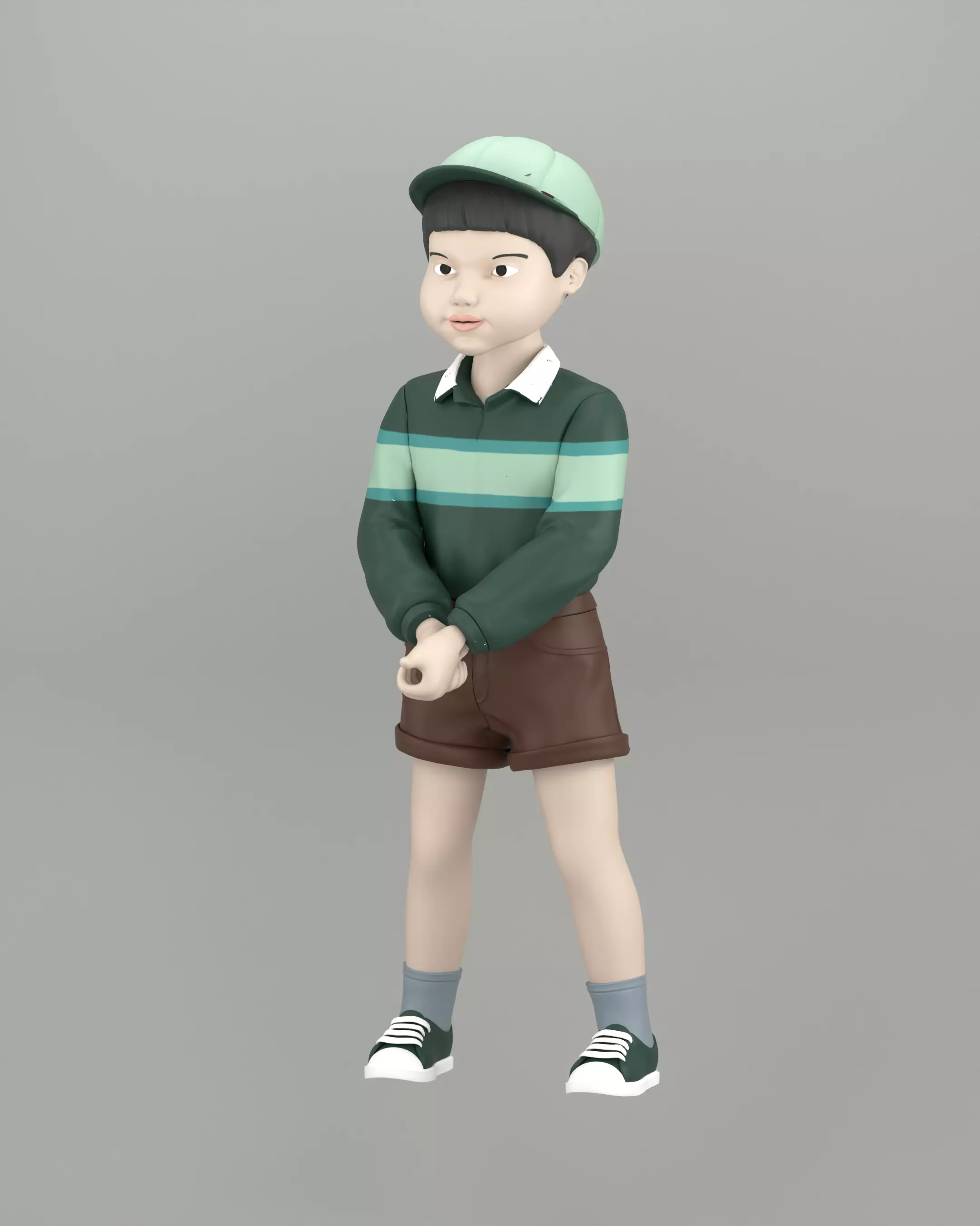 Cheol-Su Squid Game Doll 3D print model_1