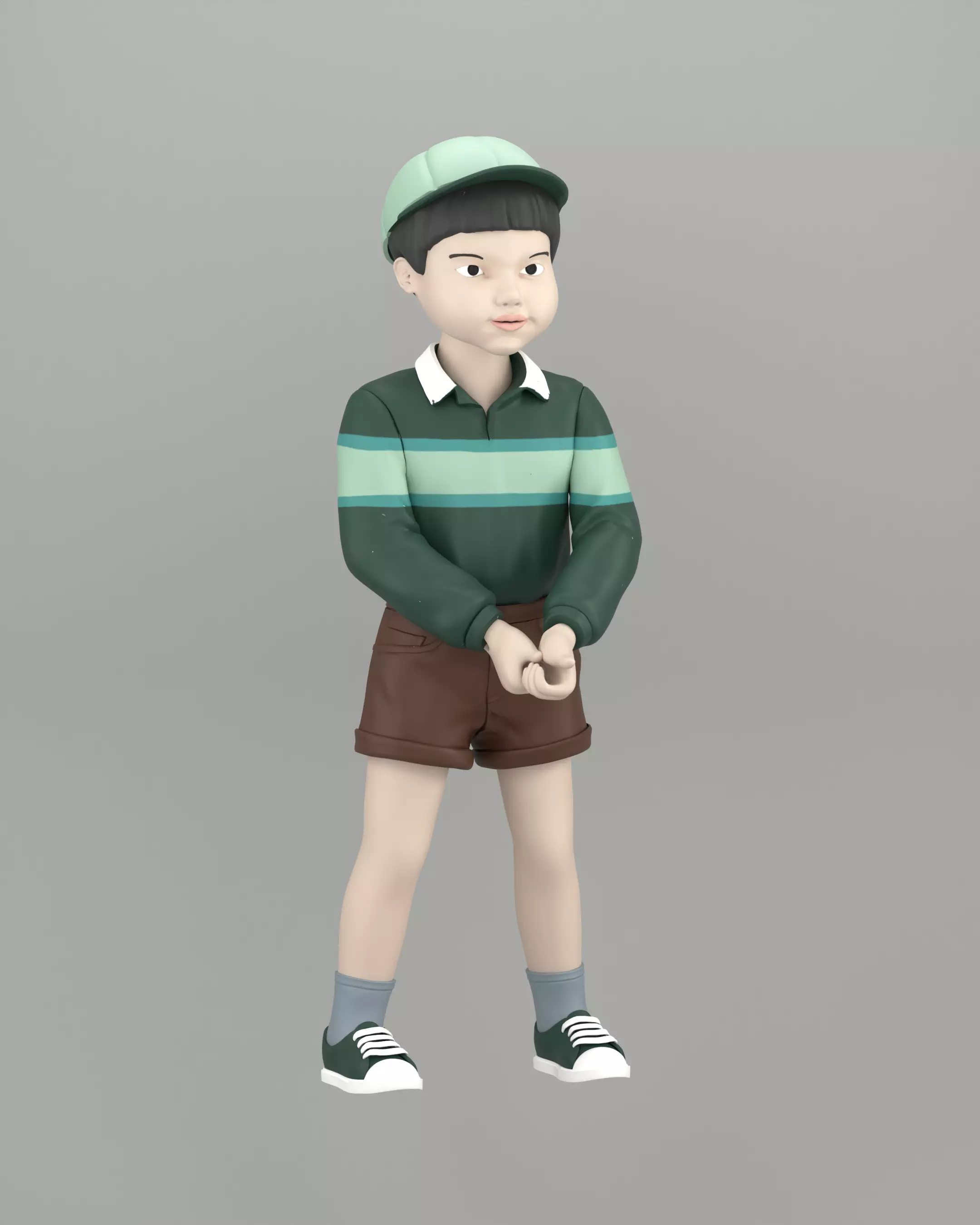 Cheol-Su Squid Game Doll 3D print model_4