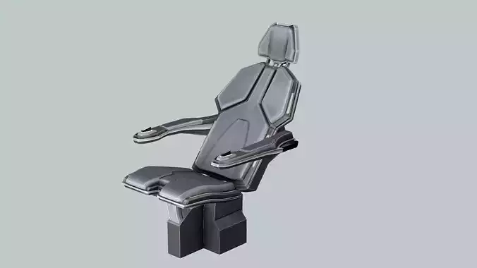 Sci Fi Chair MM Low Poly 3D Model