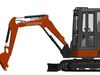Wheeled excavator Wacker Neuson Ew100-2 and Hitachi Zaxis ZX27U- 3D Model Collection_1
