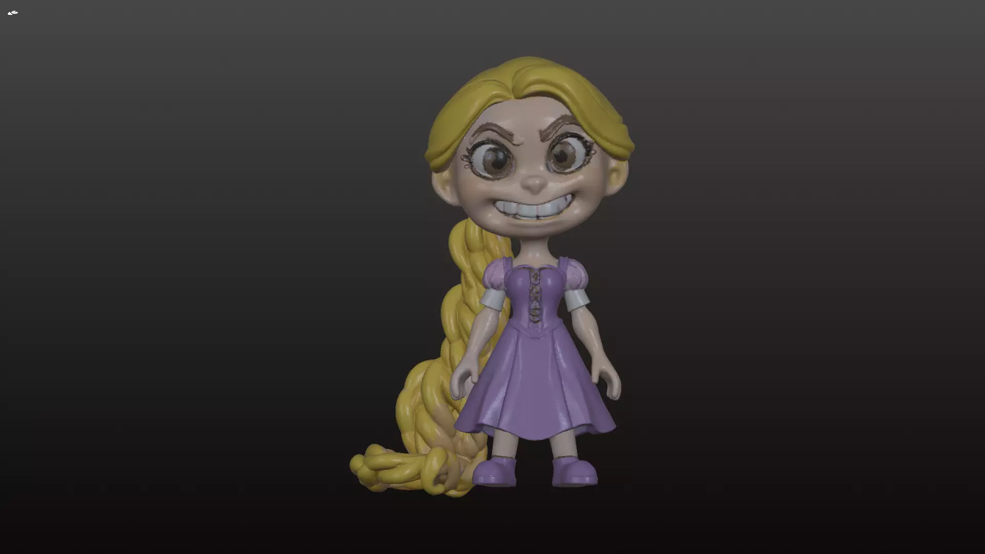 Rapunzel Fugly 3D print model
