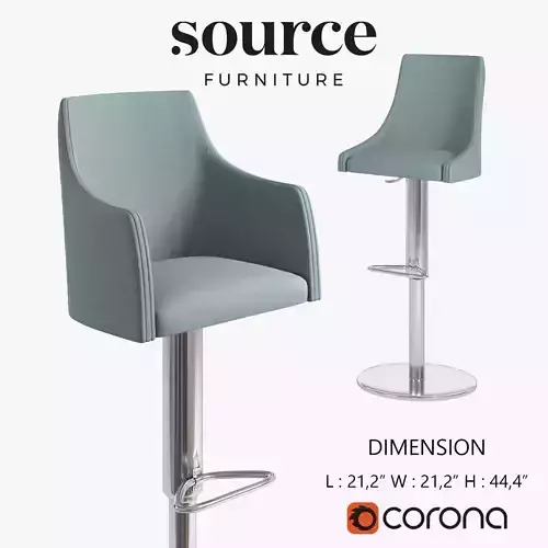 ALBERT SGSA BARSTOOL SF1A Low-poly 3D model