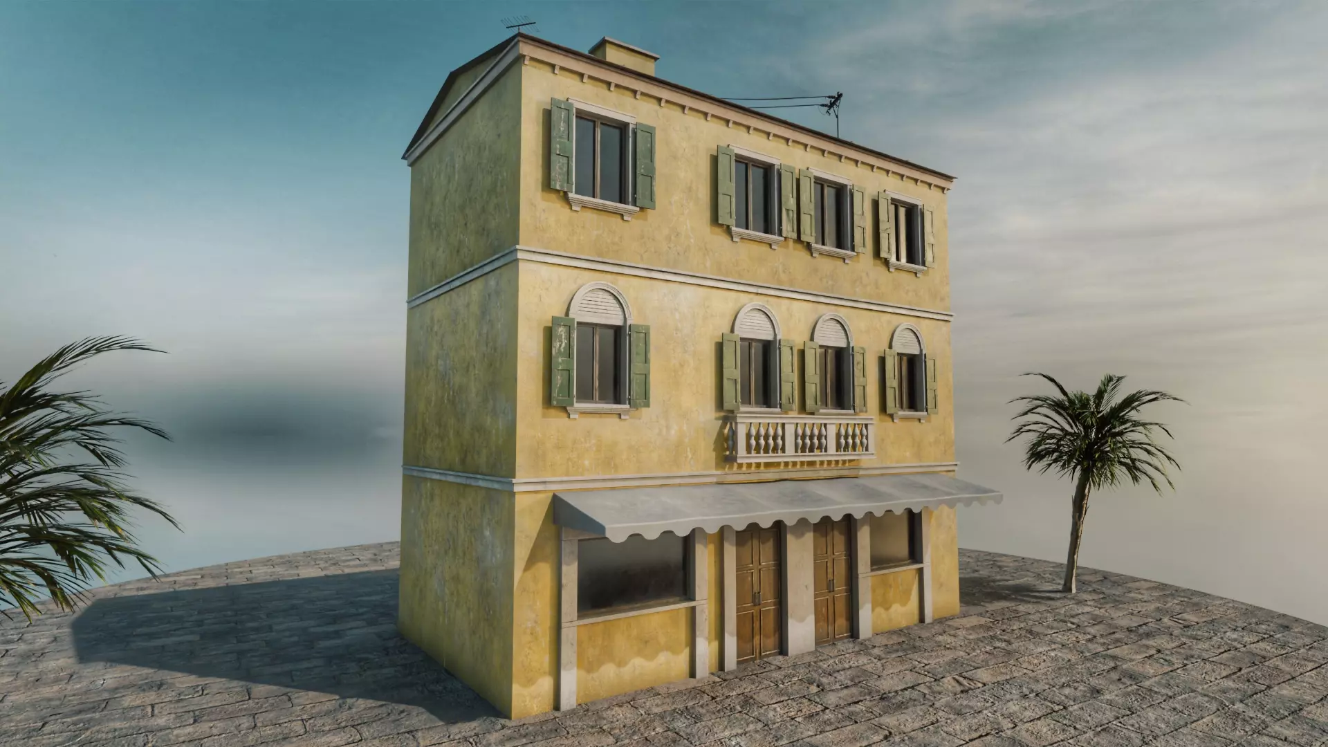 Italian house 3D model_1