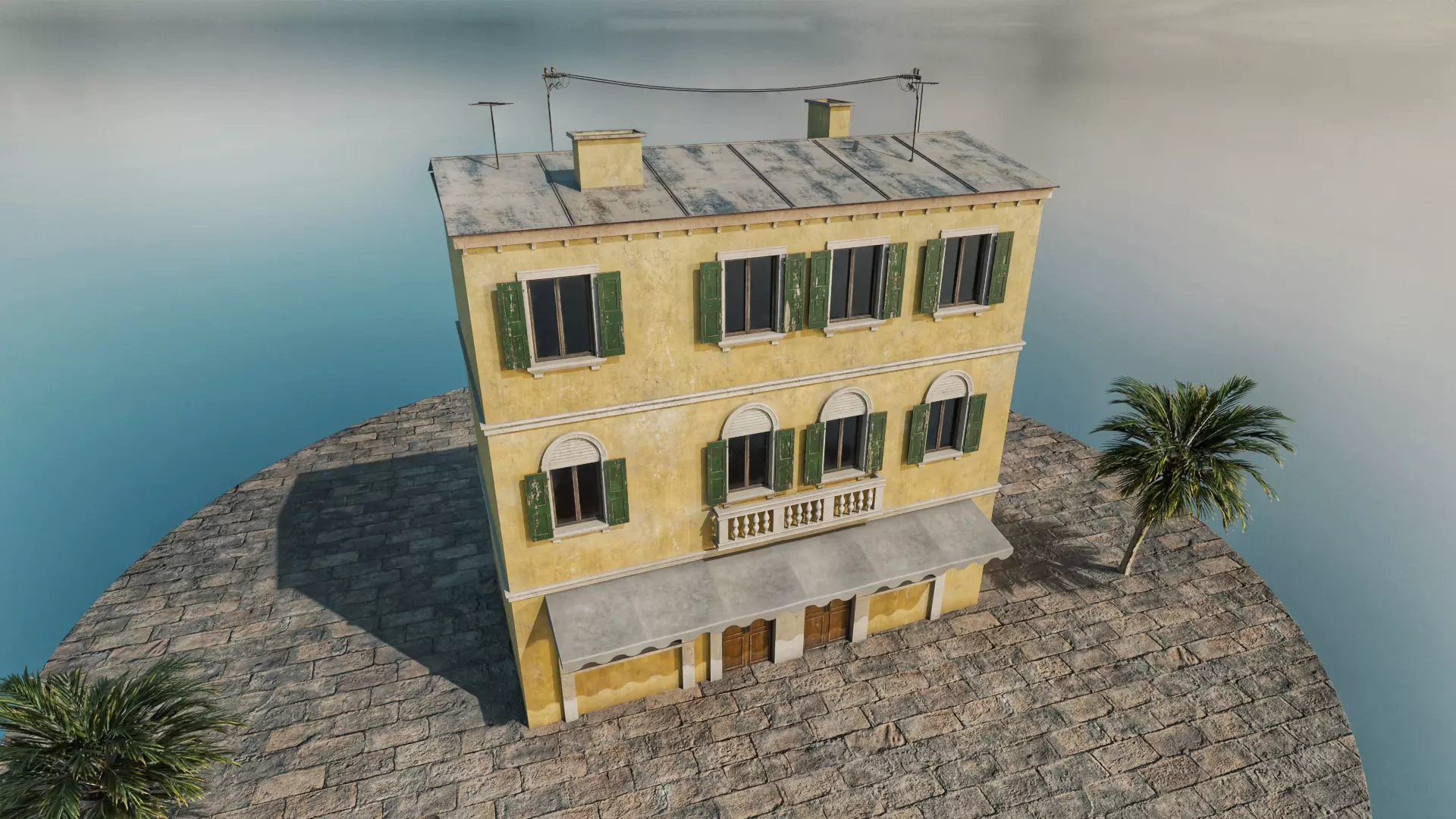 Italian house 3D model_2