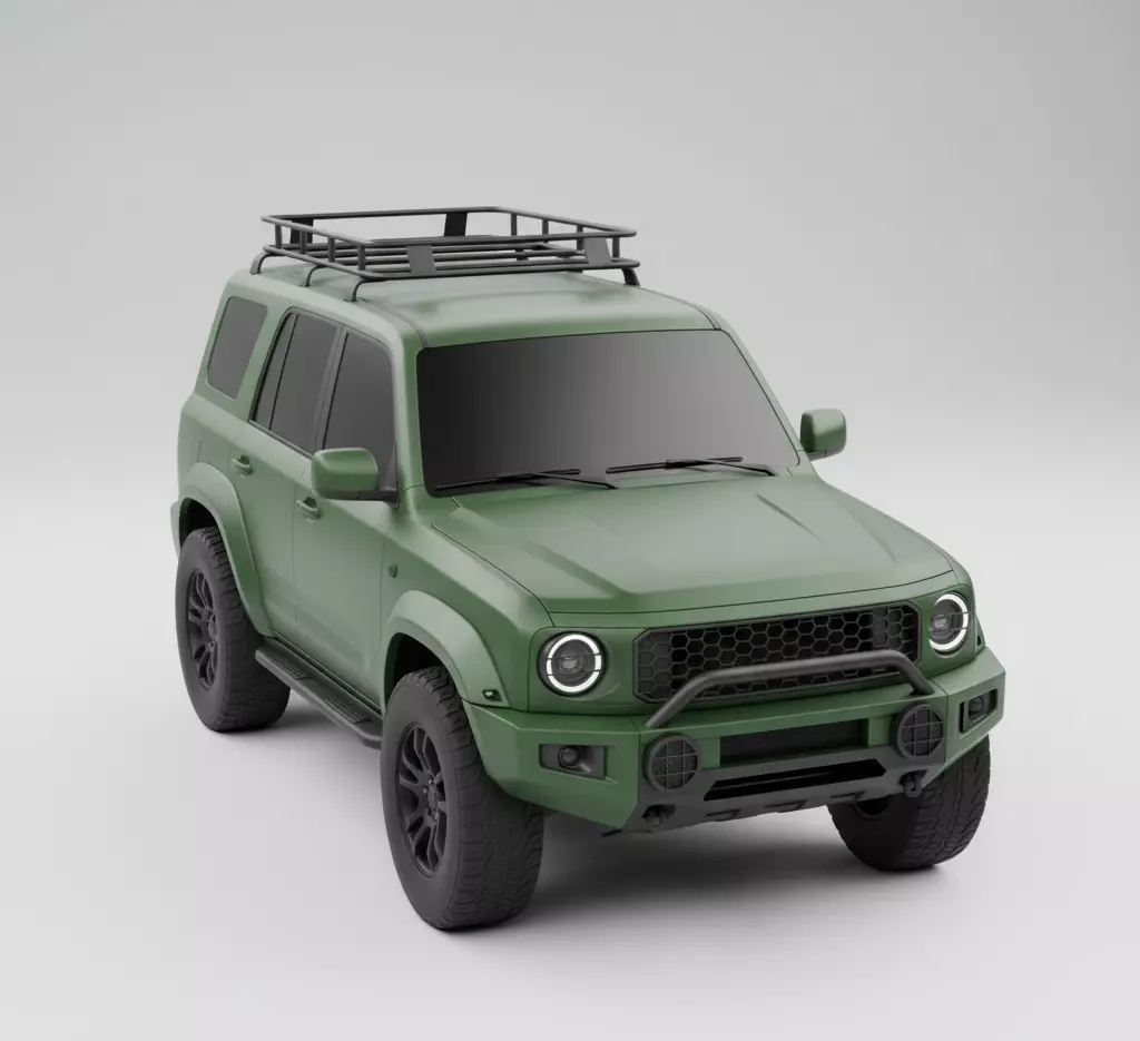 Rugged SUV 3D model_0