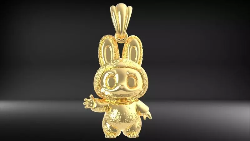 labubu pendant 3D print model