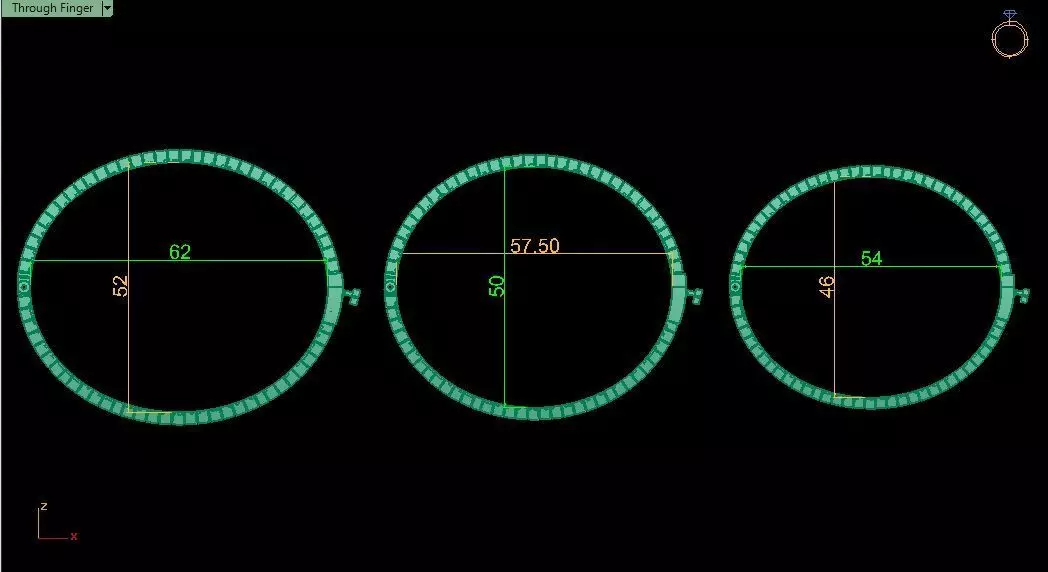 Cuban gold Bracelet 0056-3 size 3D print model_12