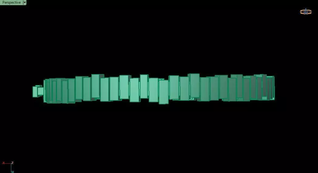 Cuban gold Bracelet 0056-3 size 3D print model_11